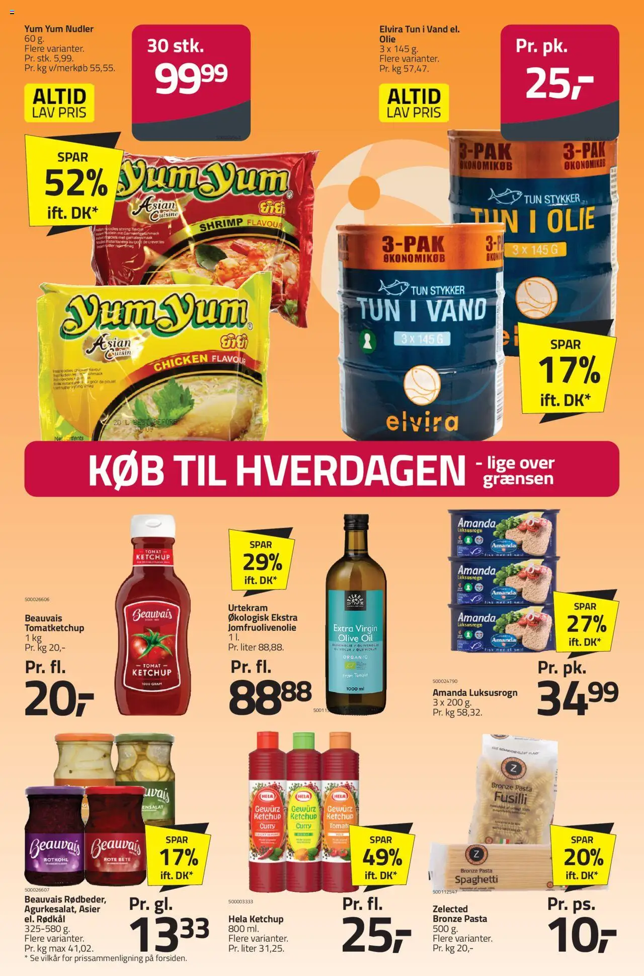 Fleggaard Tilbudsavis gyldig fra 20.08.2025 | Side: 6 | Produkter: Olie, Nudler, Rødkål, Olivenolie