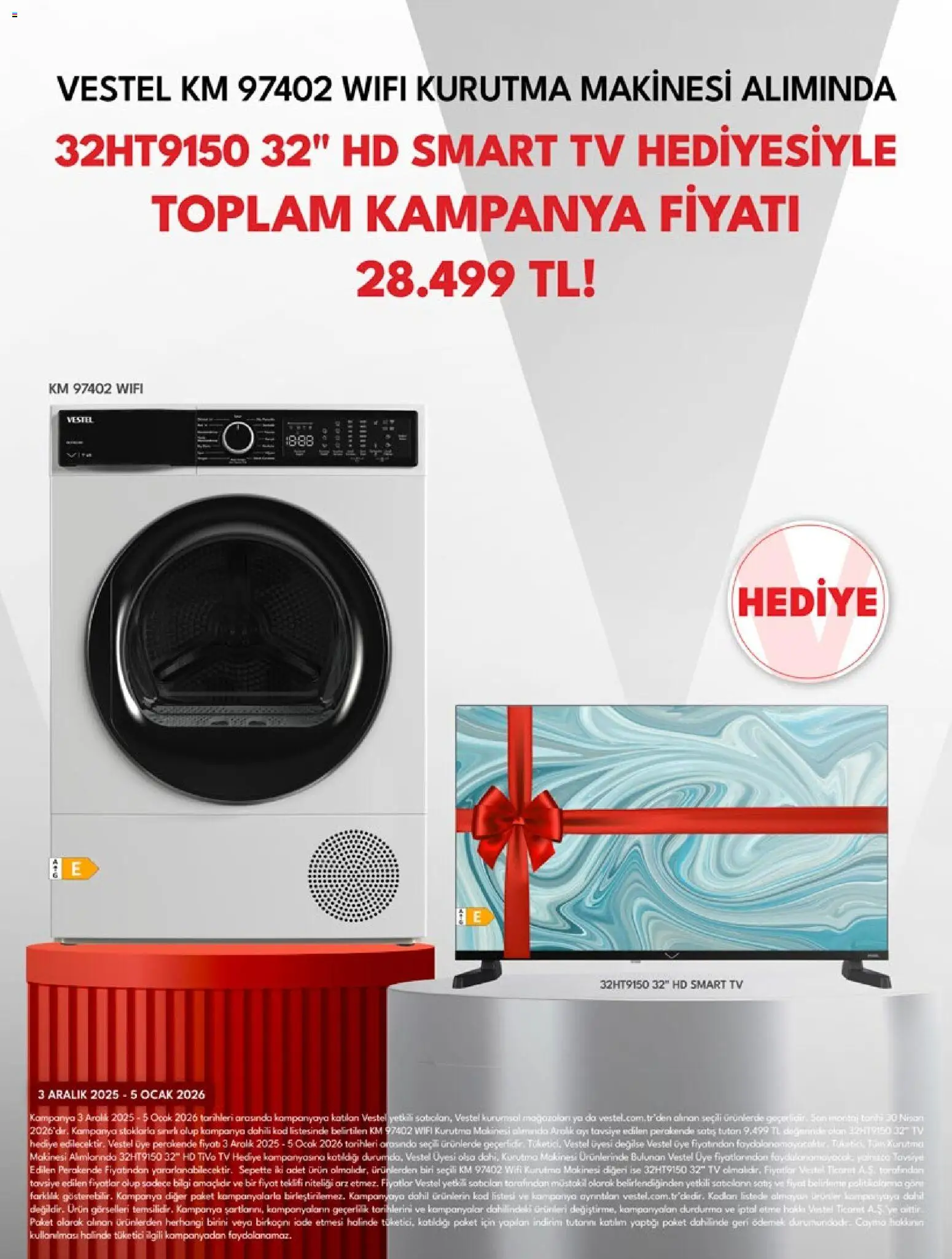 Vestel Tüketici Elektroniği - 03.12.2025 tarihinden itibaren geçerlidir | Sayfa: 11