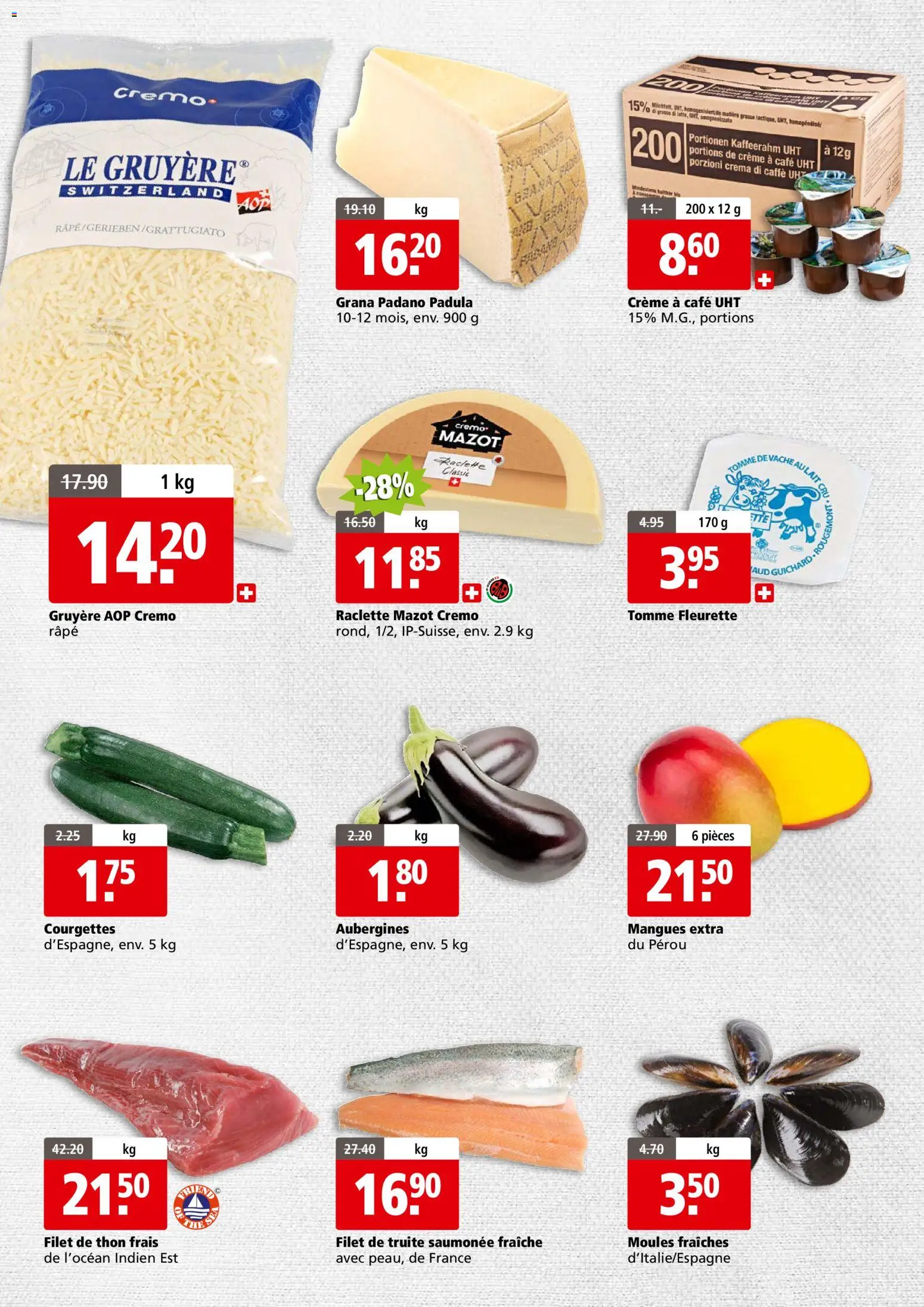 Aligro aktionen Business Chavannes, Matran, Genève, Sion – gültig ab 02.03.2026 | Seite: 2 | Produkte: Raclette, Creme