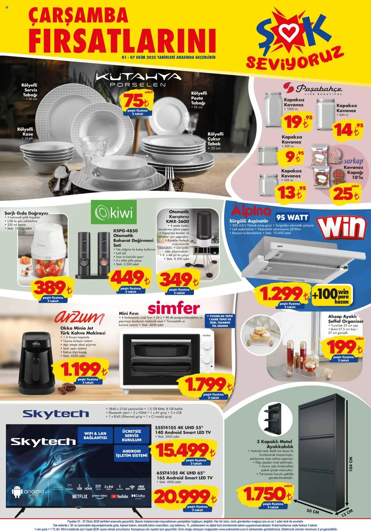Şok Market Katalog - 01.10.2025 tarihinden itibaren geçerlidir | Sayfa: 6 | Ürünler: Karıştırıcı, Video, USB, Izgara