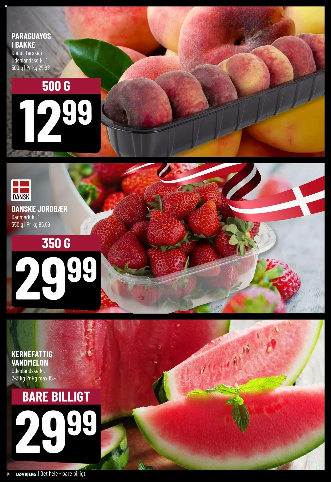 Løvbjerg Tilbudsavis gyldig fra 20.06.2025 | Side: 16 | Produkter: Jordbær, Vandmelon