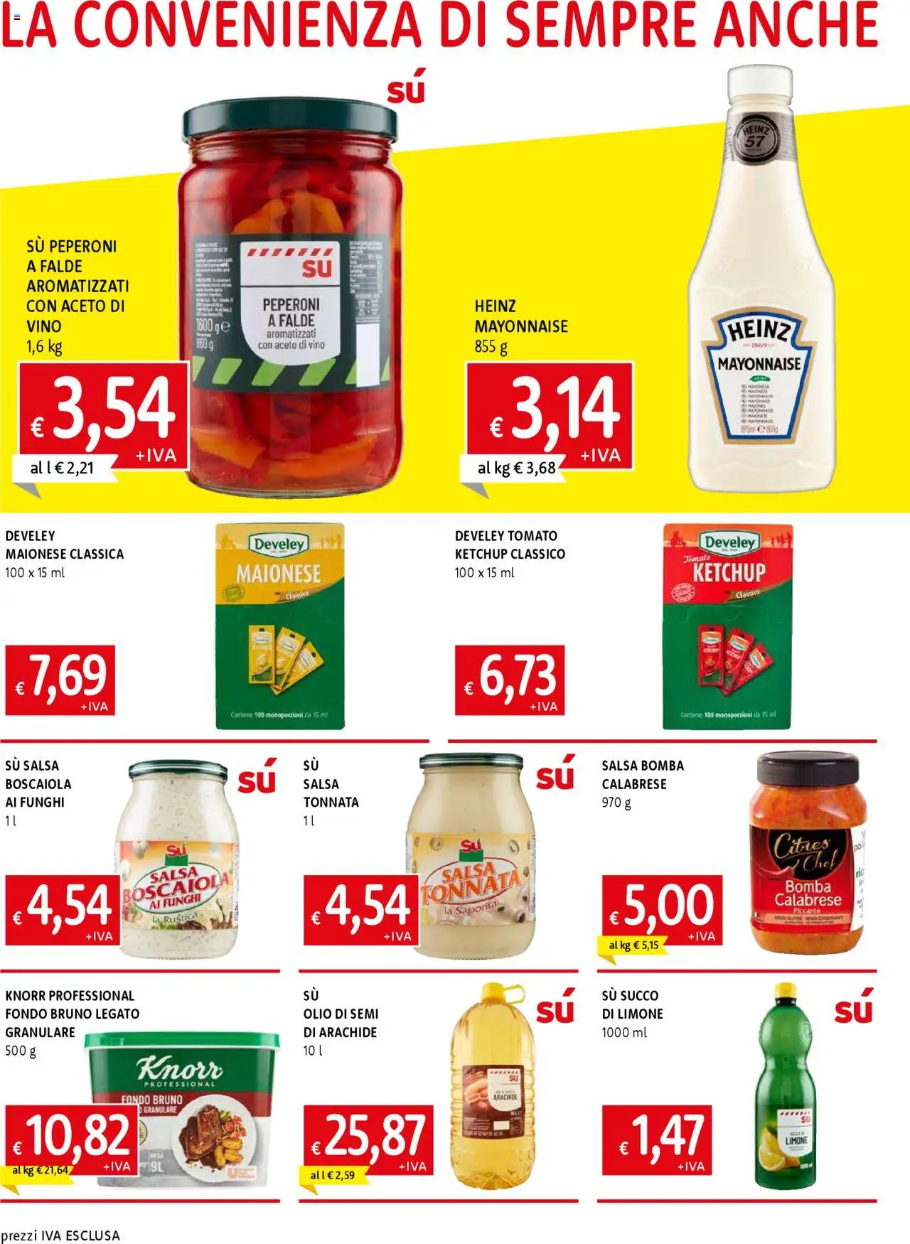 Volantino Famila del 31.07.2025 | Pagina: 4 | Prodotti: Peperoni, Ketchup, Salsa, Limone