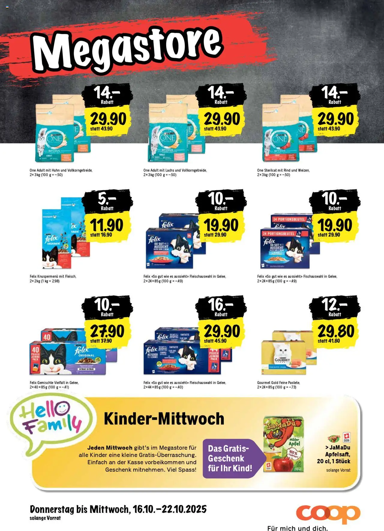 Coop Aktionen – gültig ab 16.10.2025 | Seite: 24 | Produkte: Apfelsaft, Lachs, Äpfel, Apple