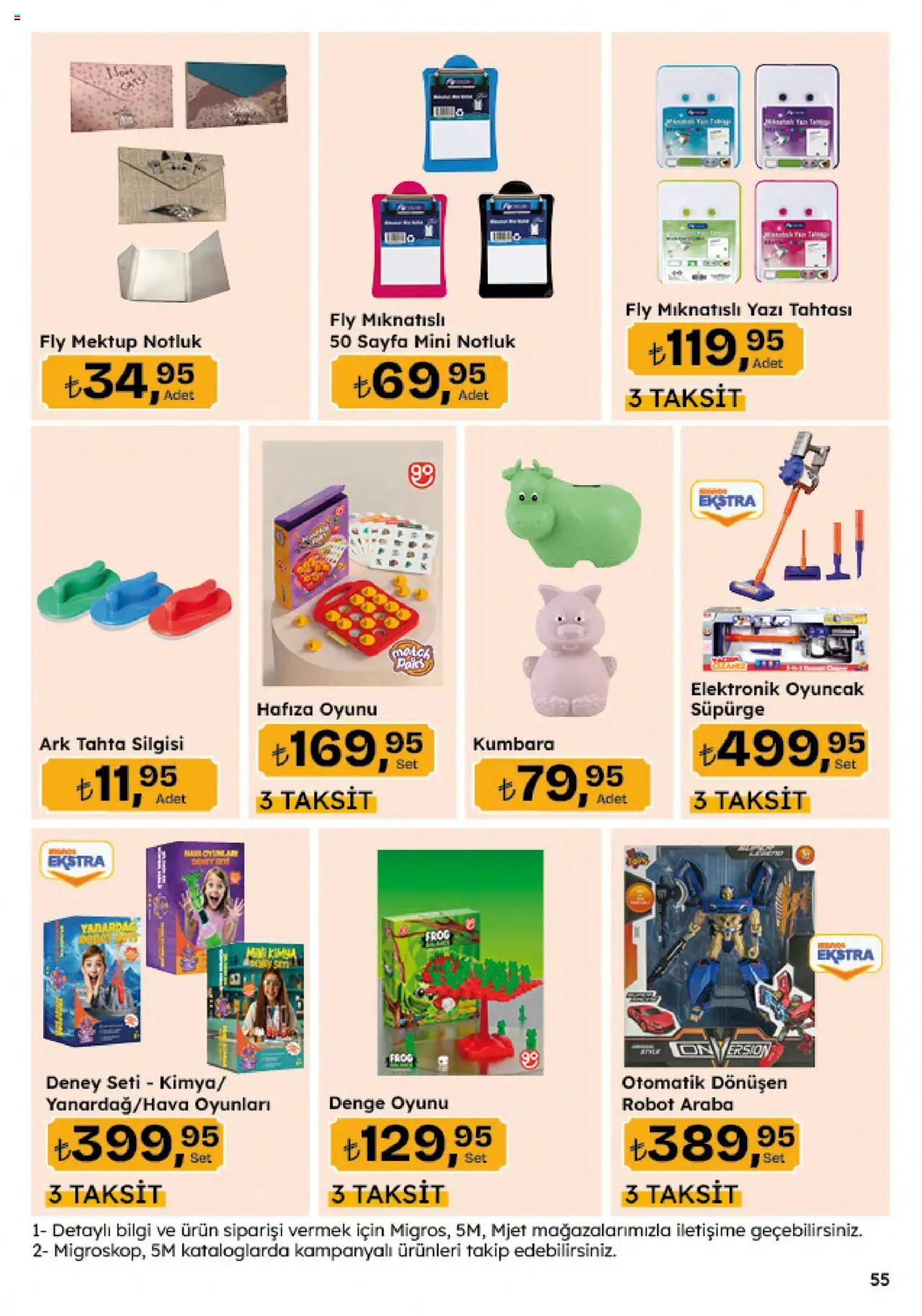 Migros Katalog - 5M Migroskop Dijital - 21.08.2025 tarihinden itibaren geçerlidir | Sayfa: 55 | Ürünler: Robot, Yazı tahtası, Tahta silgisi