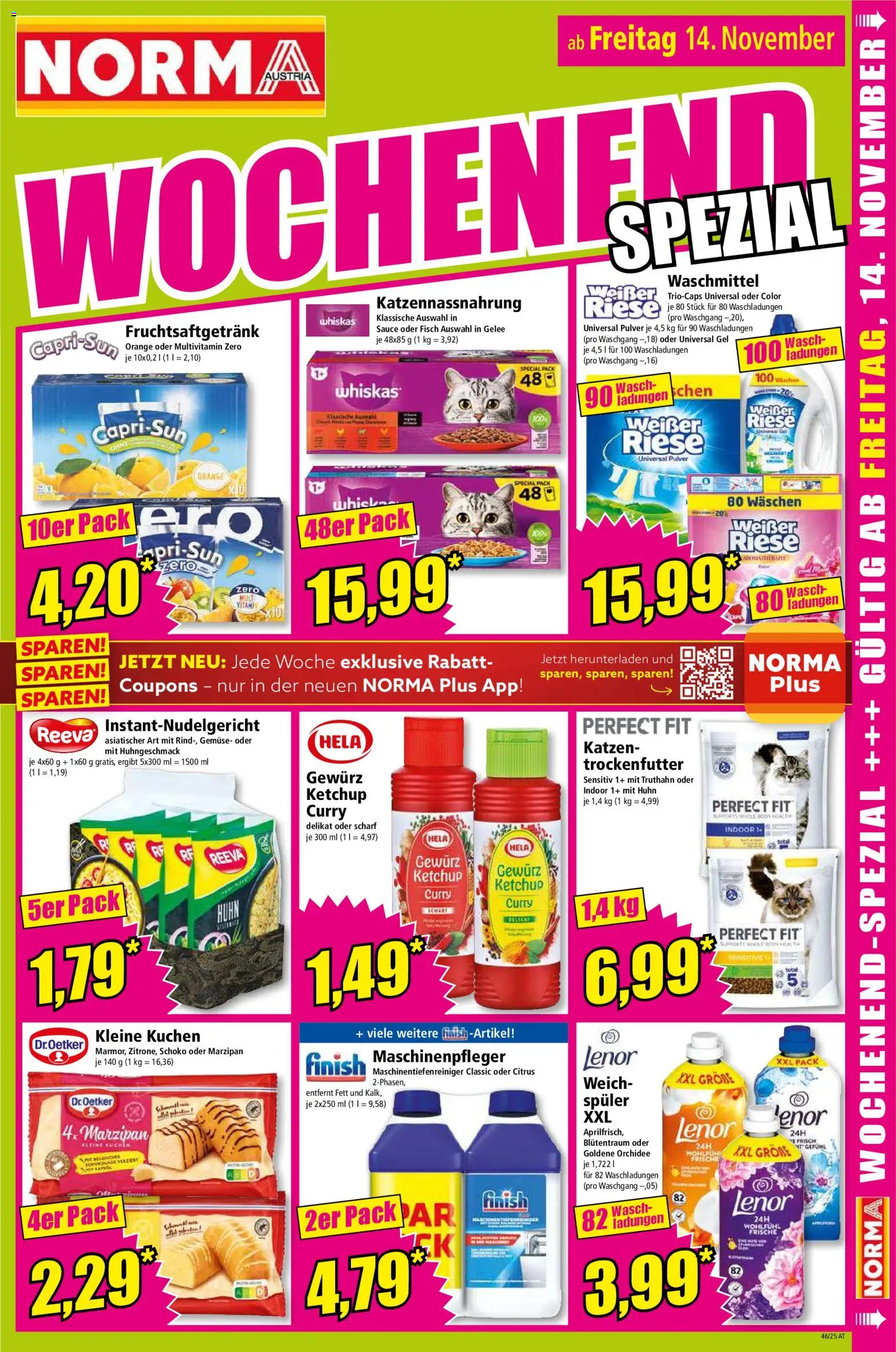 Norma Flugblatt gültig ab 10.11.2025 | Seite: 16 | Produkte: Gemüse, Schokolade, Fisch, Papier blanc