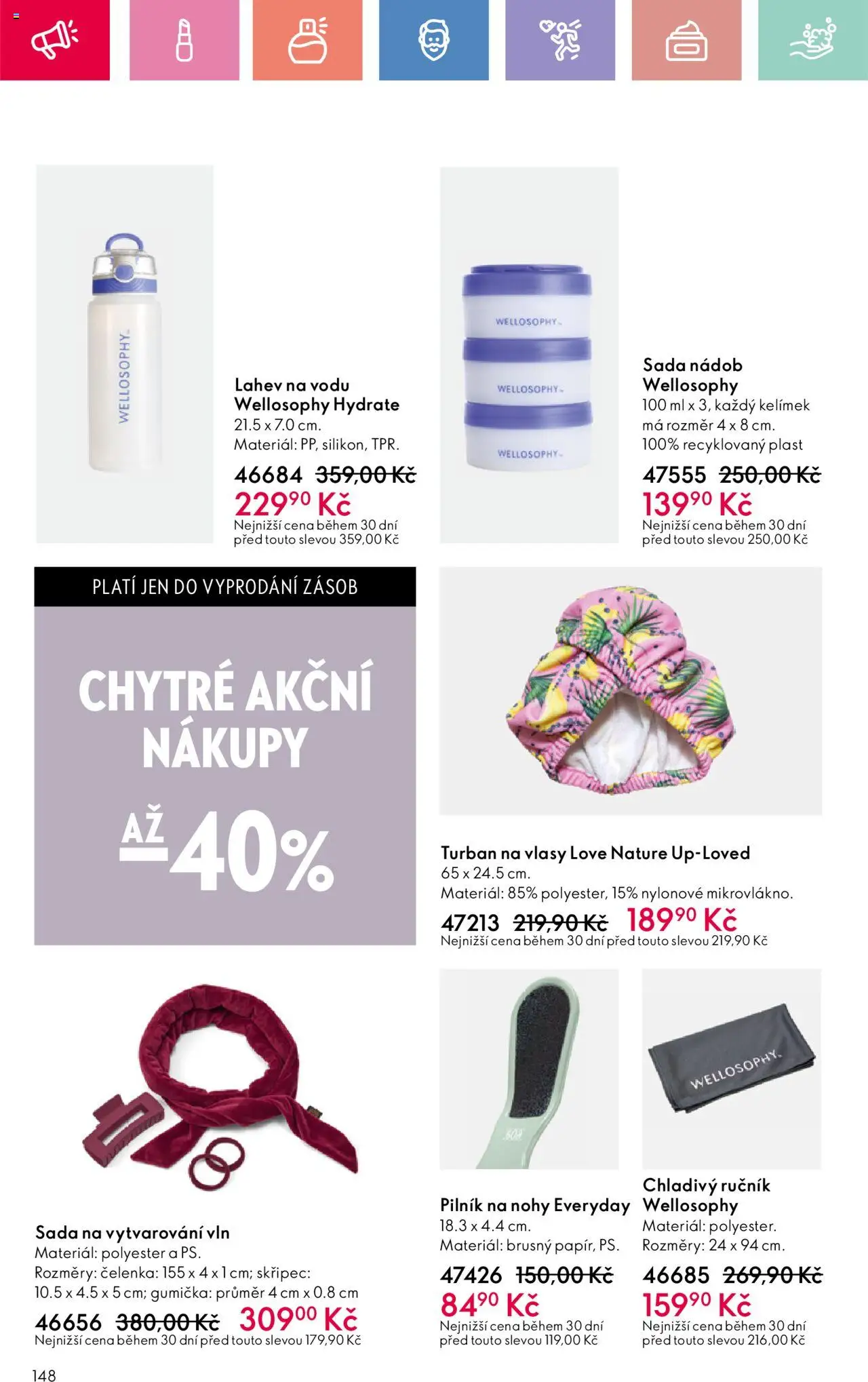 Oriflame katalog č.08/2025 od 25.05.2025 | Strana: 148 | Produkty: Ručník, Čelenka, File, Láhev
