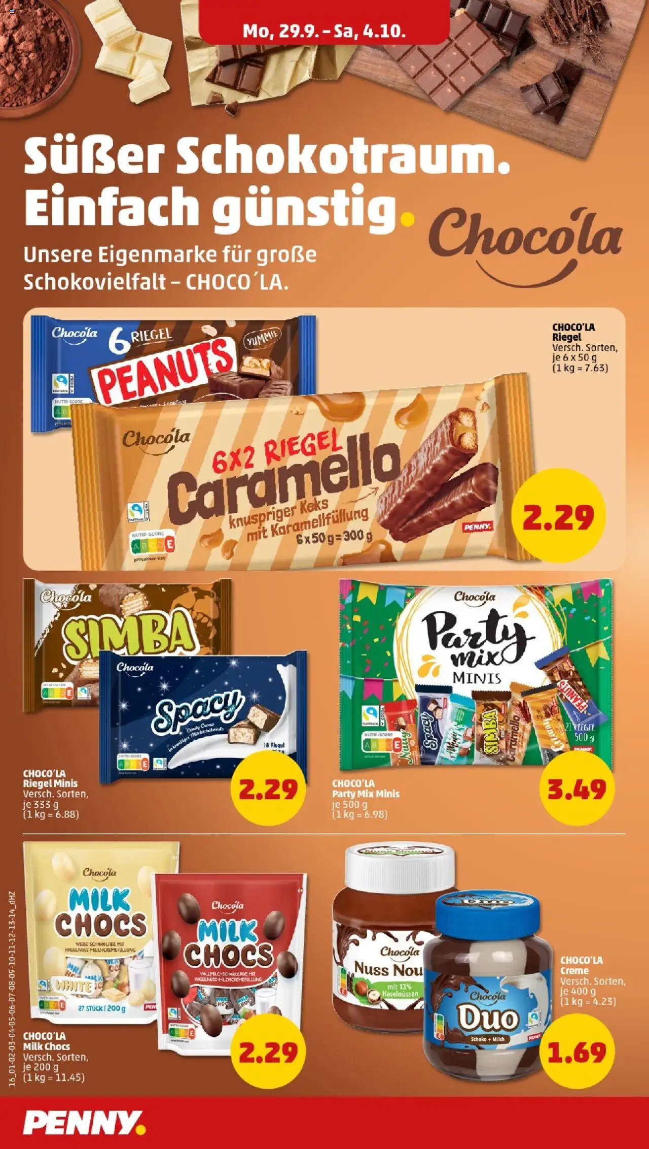 Penny - Sachsen-Anhalt – gültig ab 29.09.2025 | Seite: 20 | Produkte: Milch, Schokolade, Creme