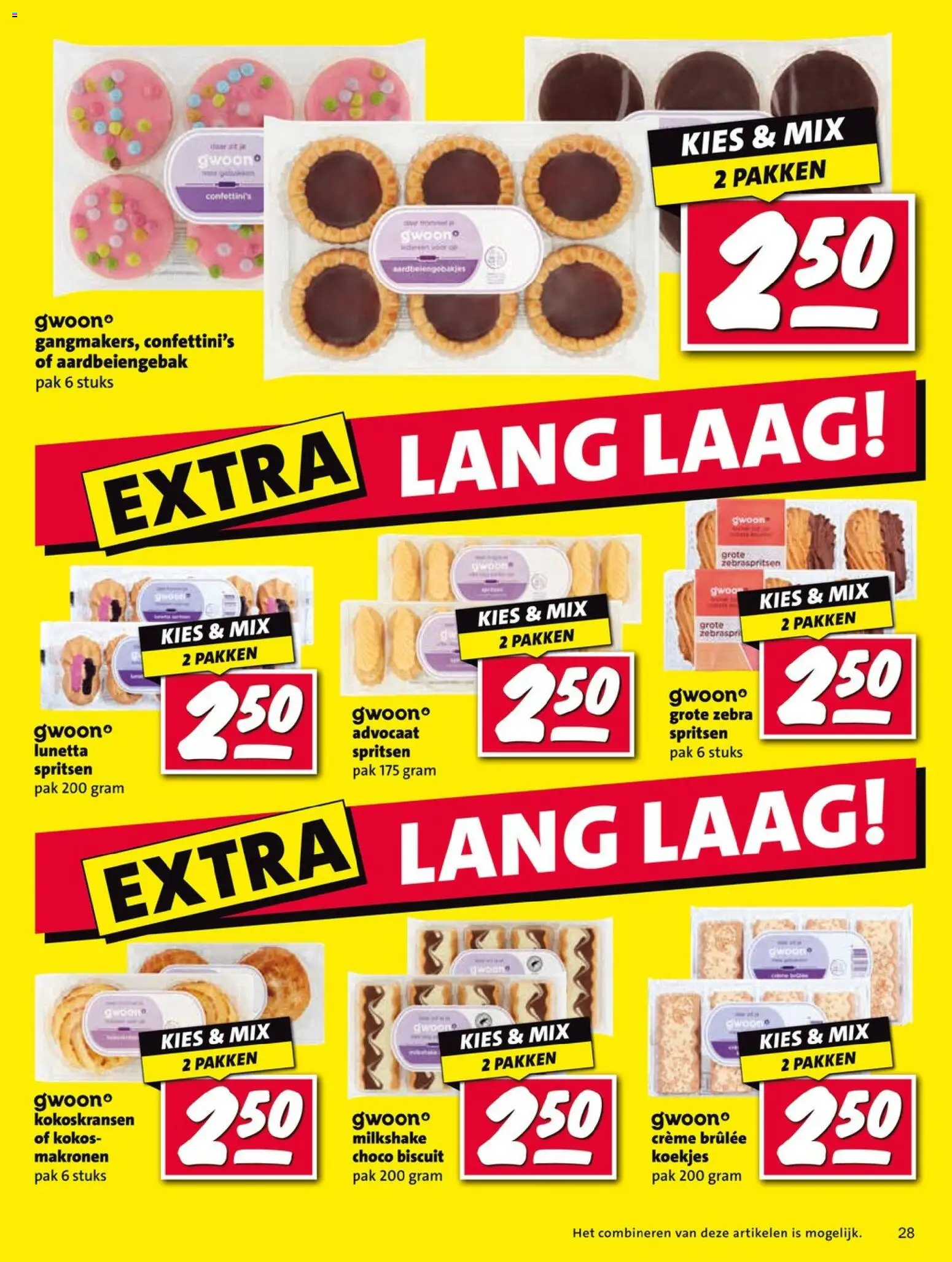 {H1} | Pagina: 28 | Producten: Koekjes, Crème