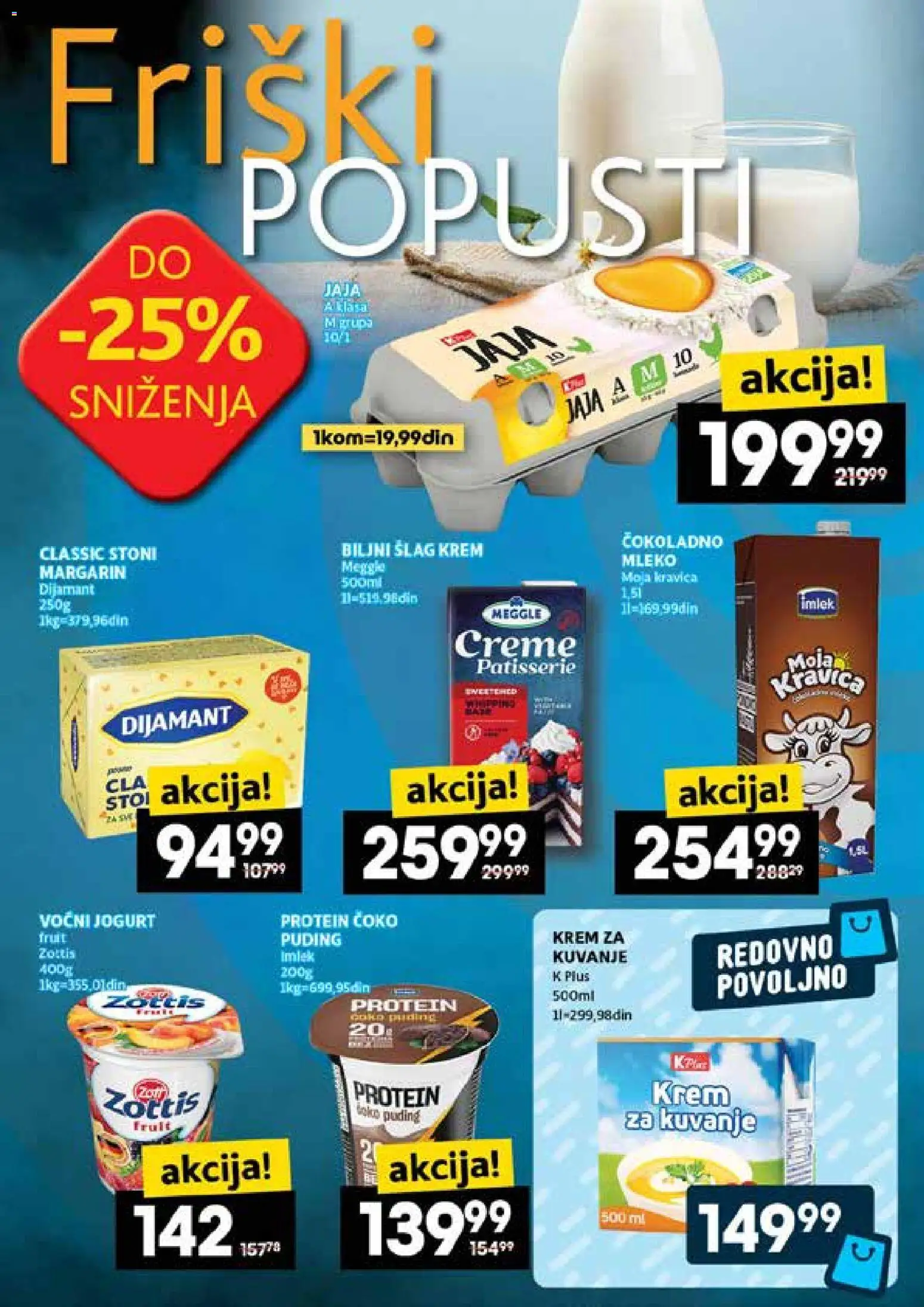 Roda katalog - važi od 15.01.2026 | Strana: 12 | Proizvode: Protein, Puding, Margarin, Jaja