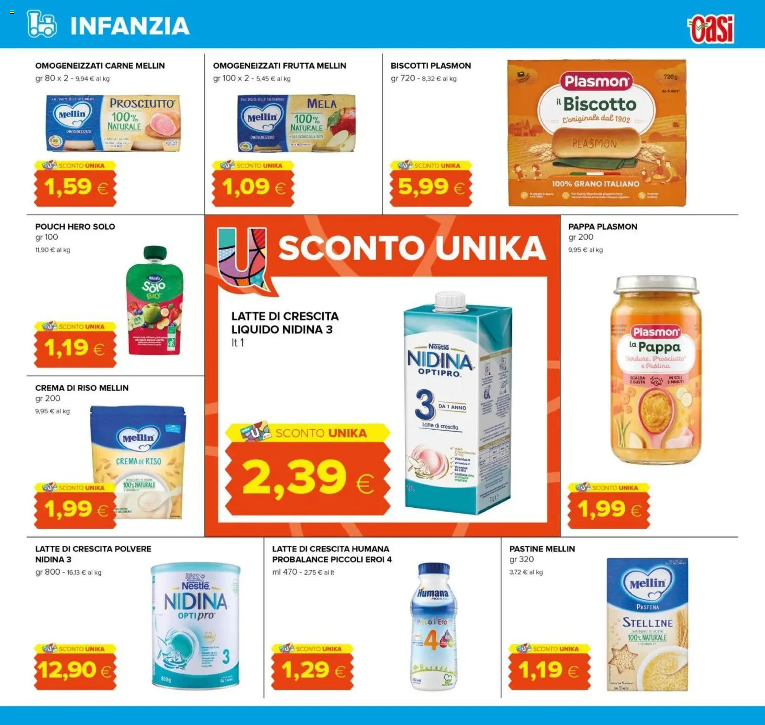 Volantino Oasi del 16.12.2025 | Pagina: 19 | Prodotti: Crema, Riso, Latte, Prosciutto