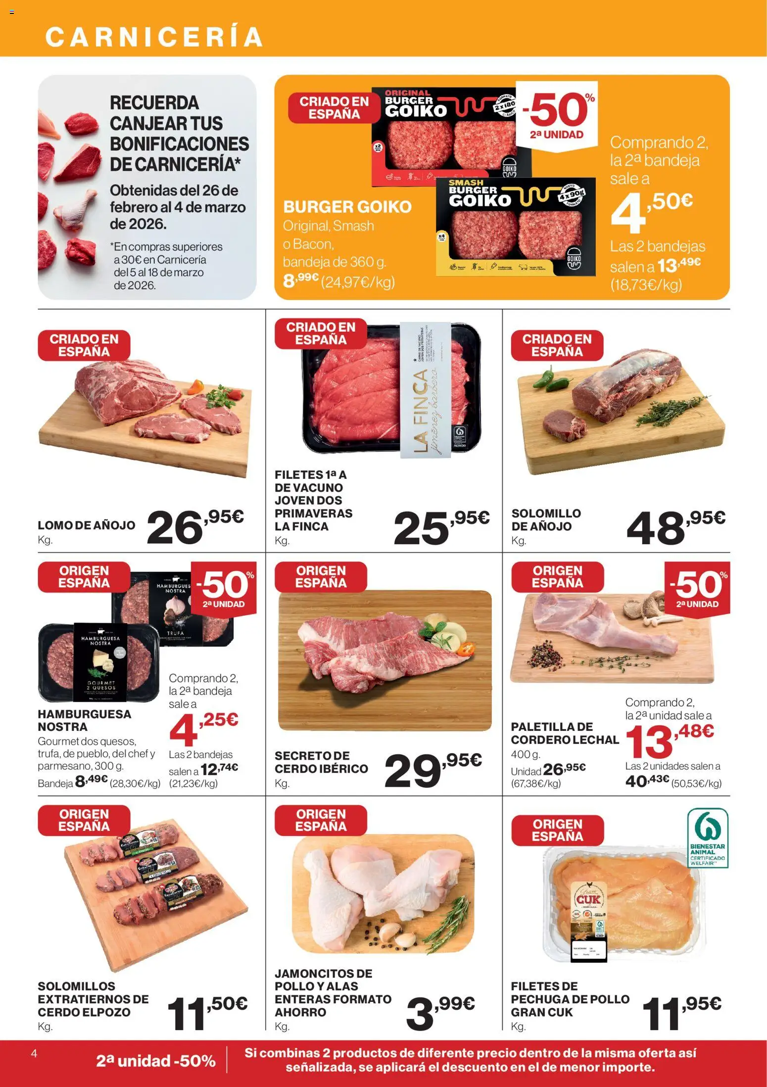 Supercor folleto │ válido desde el 12.03.2026 | Página: 4 | Productos: Cerdo, Φίλτρο καφέ, Σοκολατούχο γάλα, Bandeja