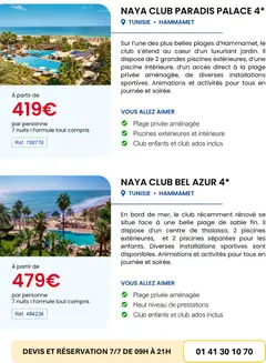 Auchan - Auchan voyages : vacances en Tunisie - Voorbeeld van een folder van Auchan, geldig van 01.03.2026 | Pagina: 7 | Producten: La, Bord