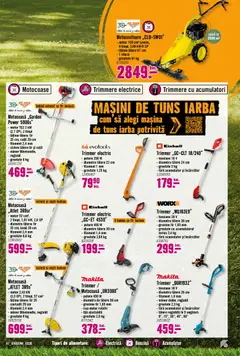 Ofertele Hornbach valabile de la 23.03.2026 | Pagină: 41 | Produse: Trimmer, Încărcător, Căști, Mâner