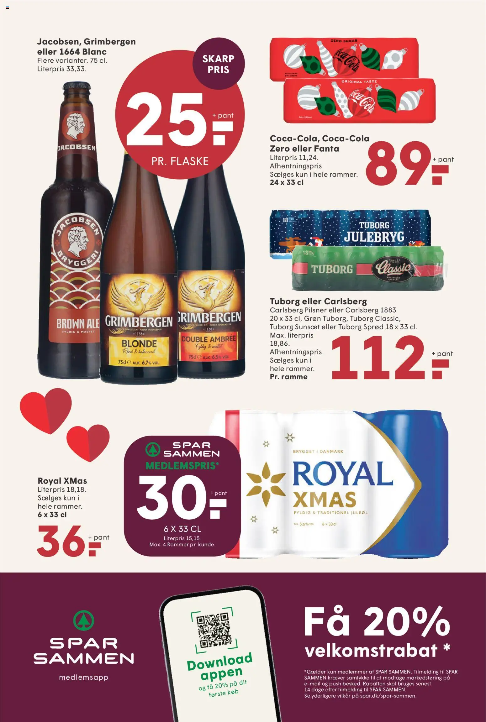 Spar tilbudsavis – gyldig fra 21.11.2025 | Side: 20 | Produkter: Rammer, Coca Cola, Fanta, Cola