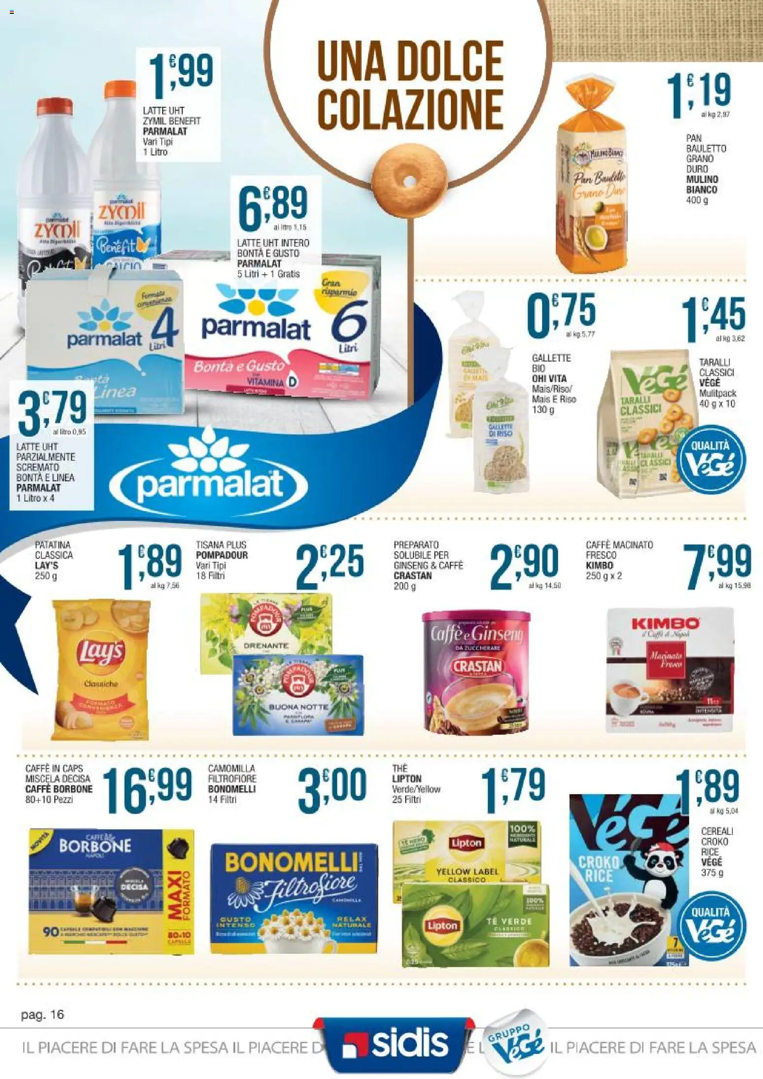 Volantino Sidis del 23.02.2026 | Pagina: 16 | Prodotti: Riso, Cereali, Gallette, Taralli