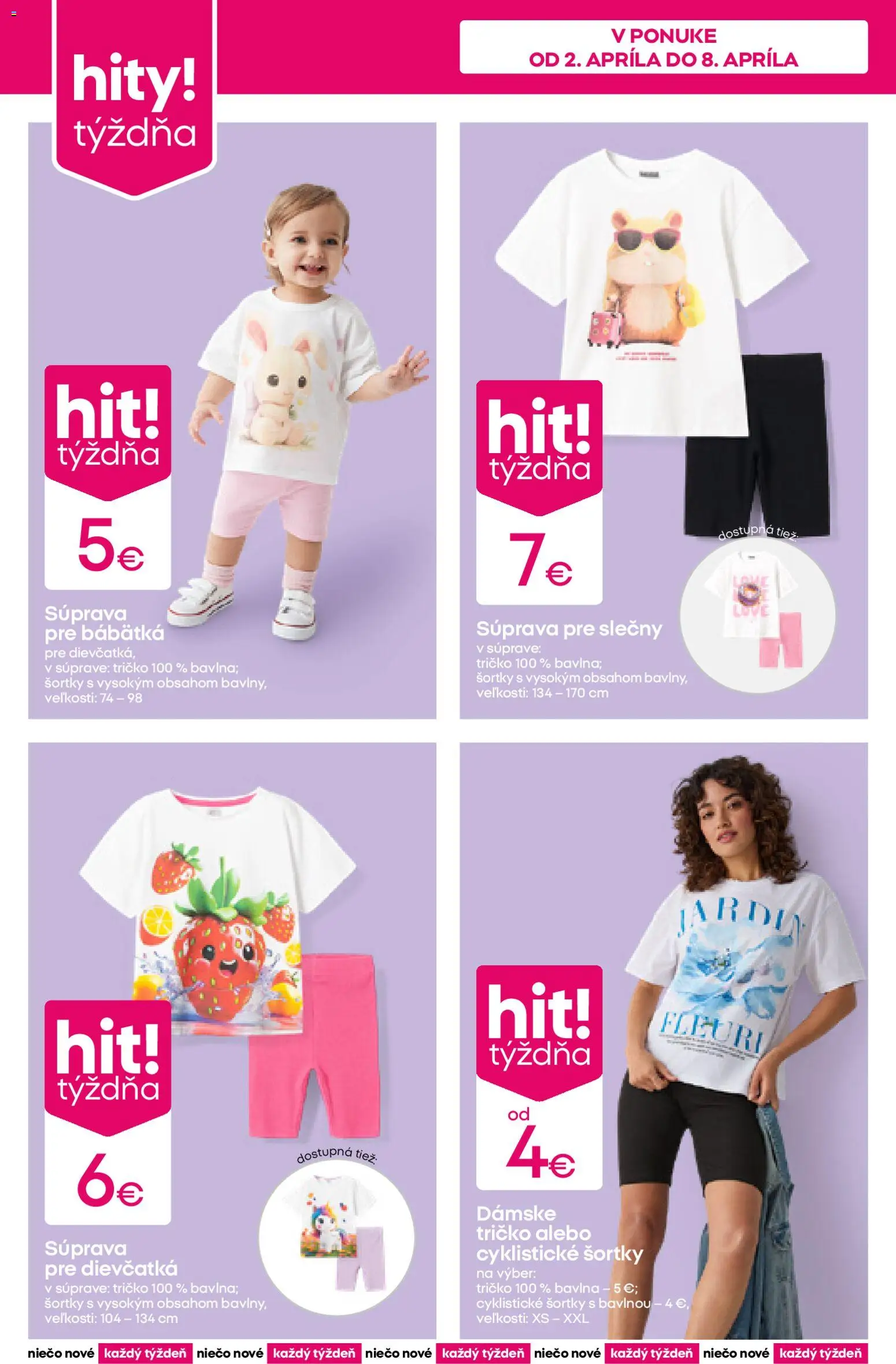 Nové Pepco akcie – leták je platný od 02.04.2026 | Strana: 2 | Produkty: Tričko