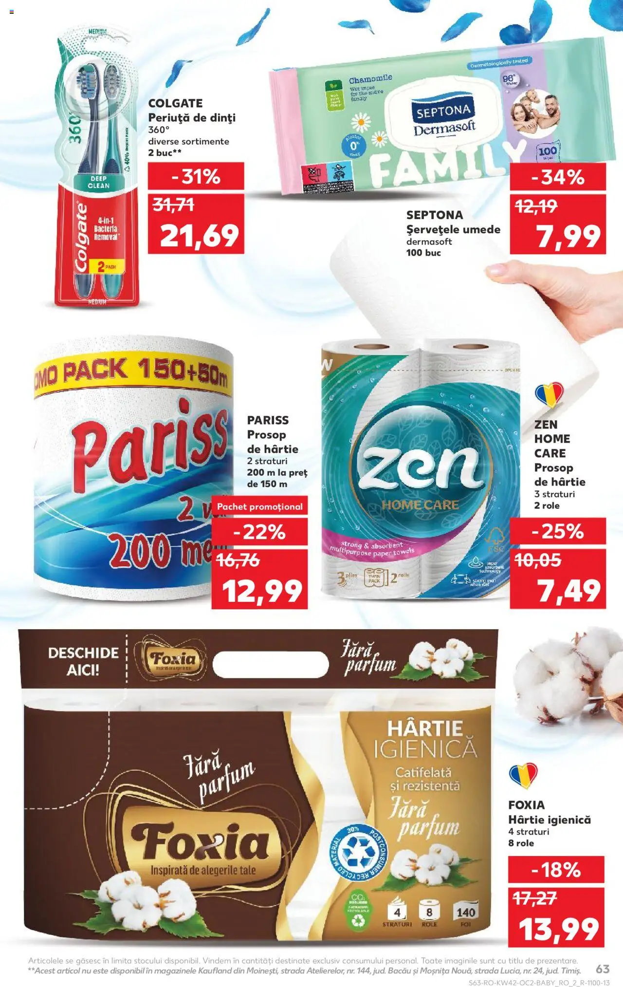 Noul catalog Kaufland – valabil de la 15.10.2025 | Pagină: 63 | Produse: Pomelo, Parfum, Periuță de dinți, Șervețele umede