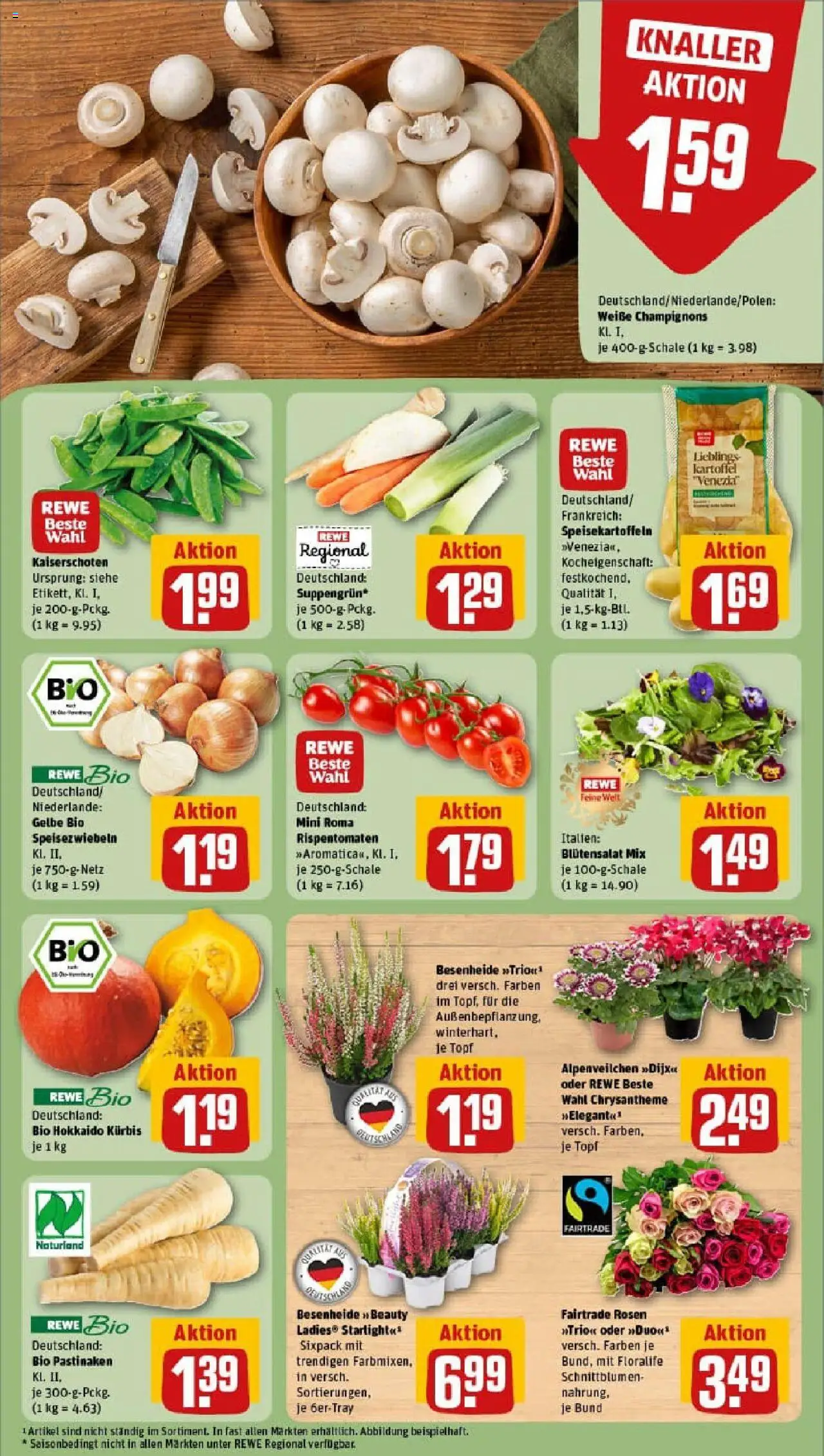 Rewe prospekt Marburg	 – gültig ab 28.09.2025 | Seite: 11 | Produkte: Champignons, Kürbis