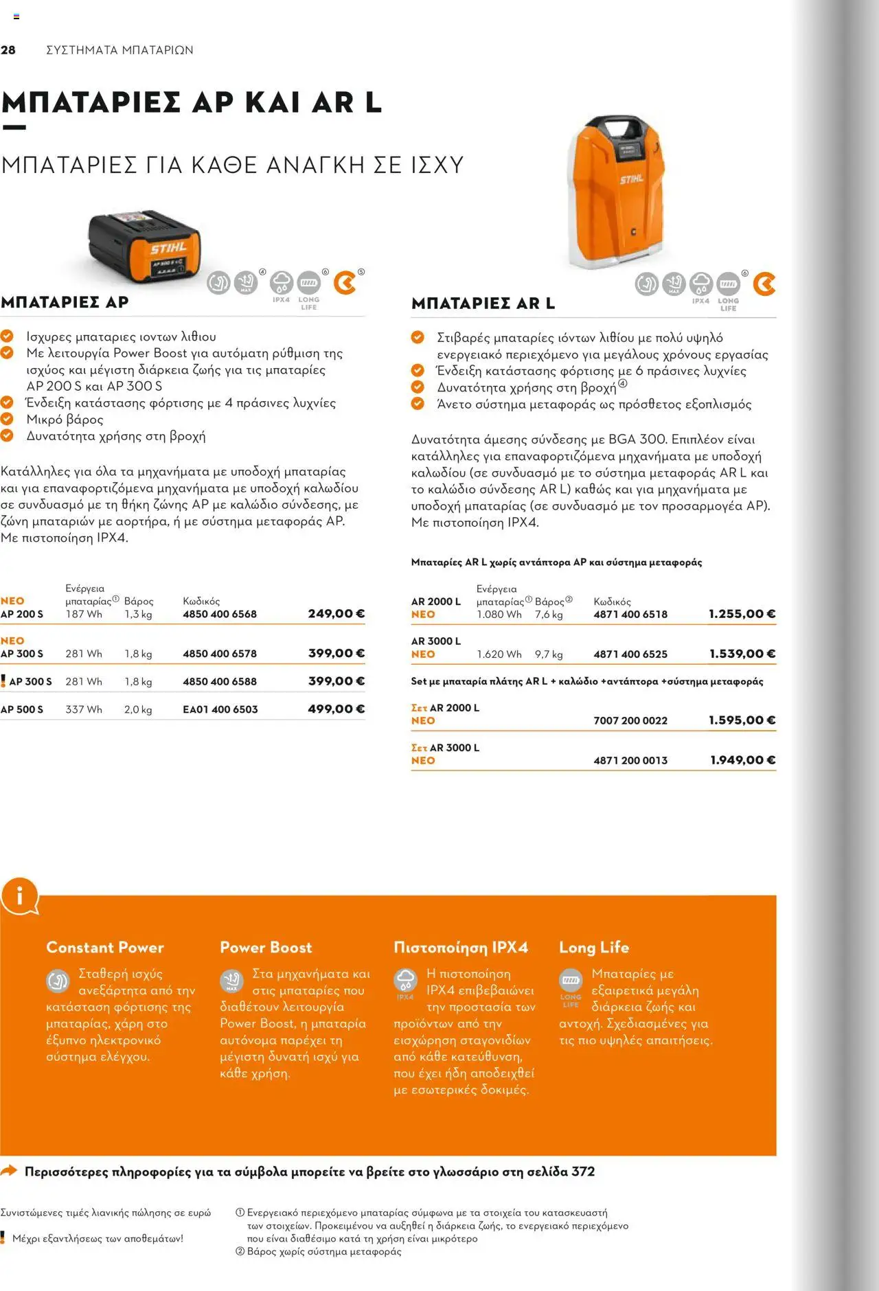 Stihl Κατάλογος 2025 – σε ισχύ από 13.01.2025 | Σελίδα: 28