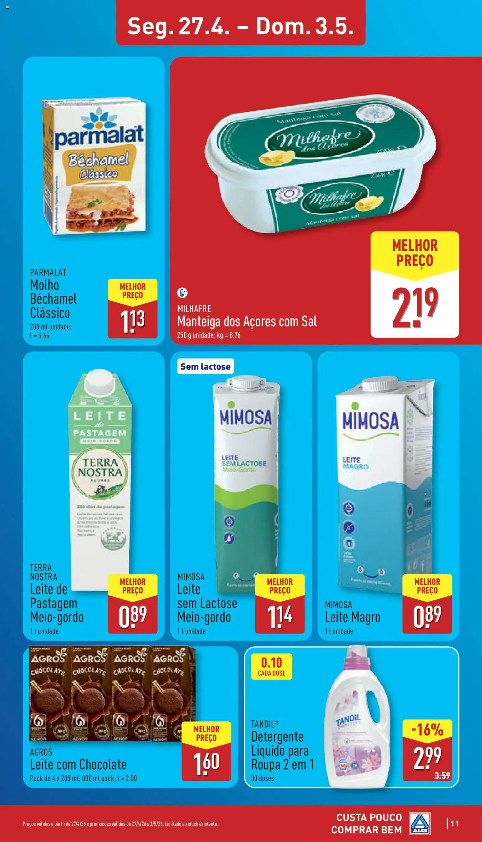 Aldi folheto | 27/04/2026 |  🎉 Como obter um desconto limitado? Poupe ainda hoje! | Portugal