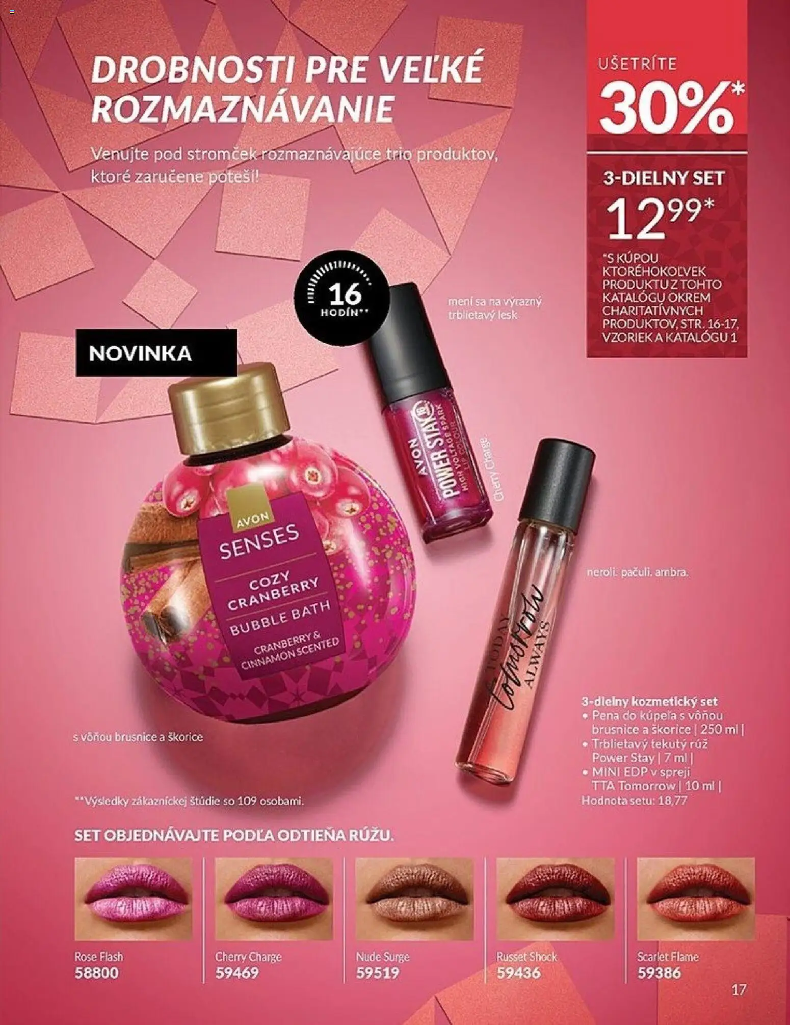 Nové Avon akcie – leták je platný od 01.12.2025 | Strana: 17 | Produkty: Pena do kúpeľa