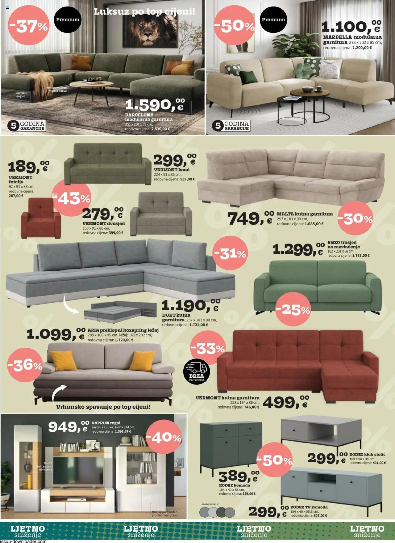 Prima katalog | vrijedi od 01.07.2025 | Stranica: 3 | Proizvodi: Komoda, Fotelja, Kutna garnitura, Tv
