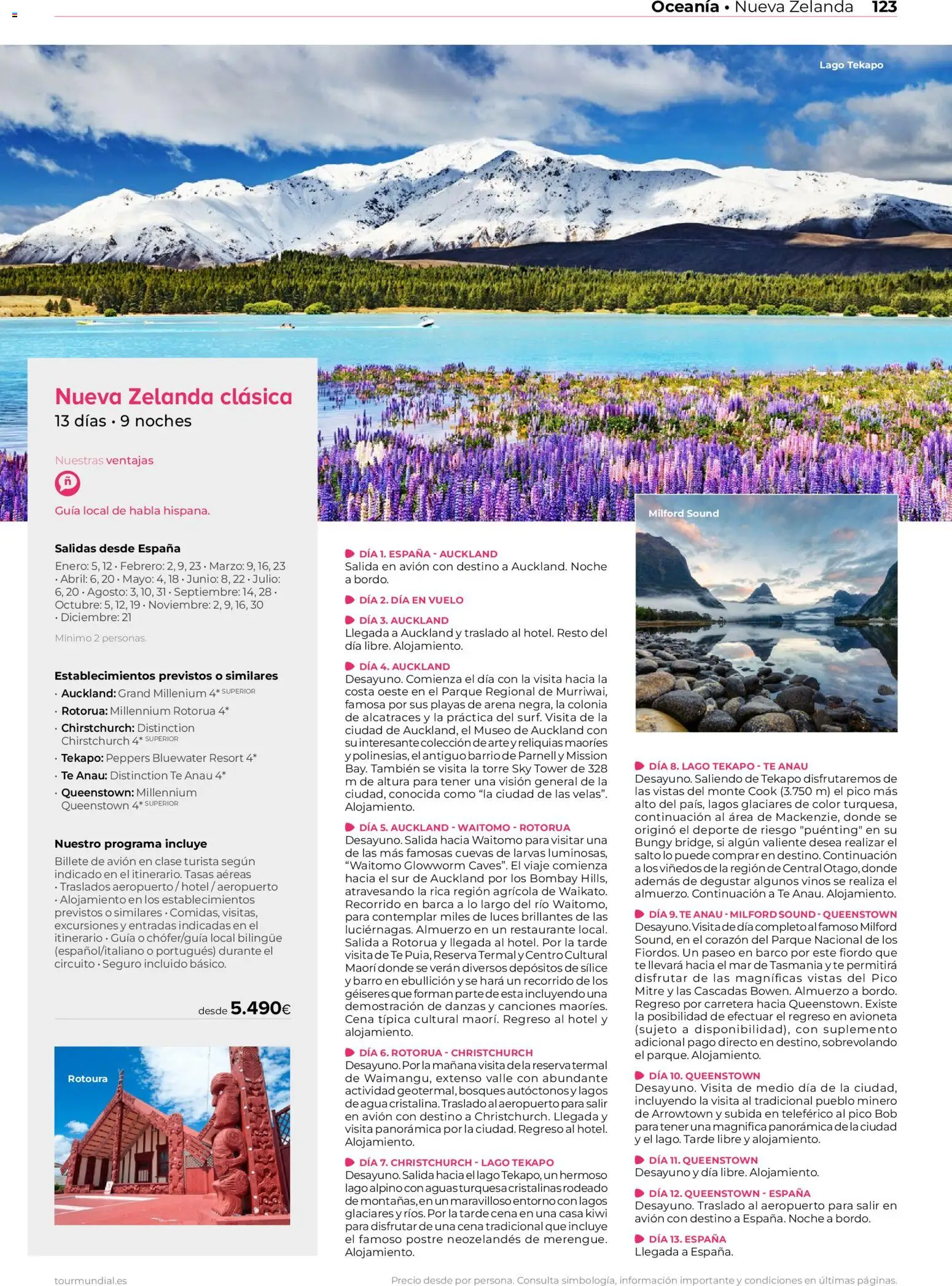 Viajes El Corte Inglés Asia y Oceanía │ válido desde el 01.01.2026 | Página: 123 | Productos: Colonia, General, Kiwi, Té