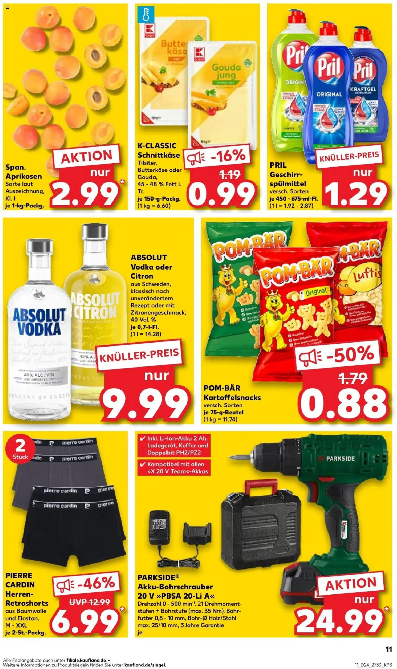 Kaufland prospekt Arnstadt	 - gültig ab dem 16.06.2025 | Seite: 26 | Produkte: Gouda, POM-BÄR, Vodka, Pril
