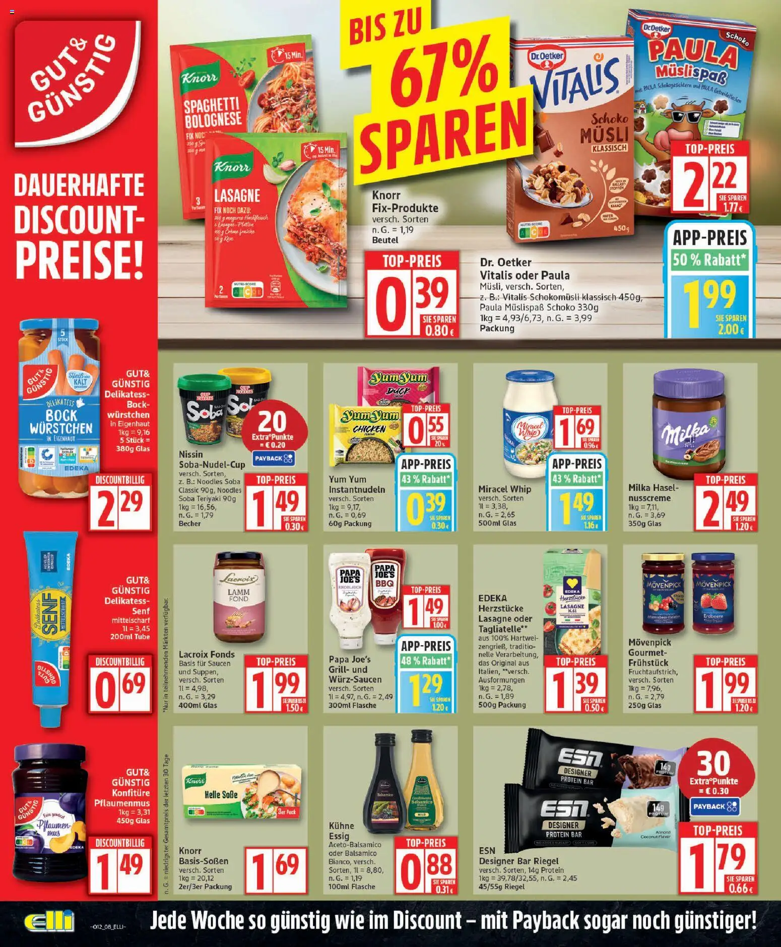 Elli Markt Prospekt Schloß Holte – gültig ab 16.03.2026 | Seite: 8 | Produkte: Grill, Balsamico, Essig, Milka