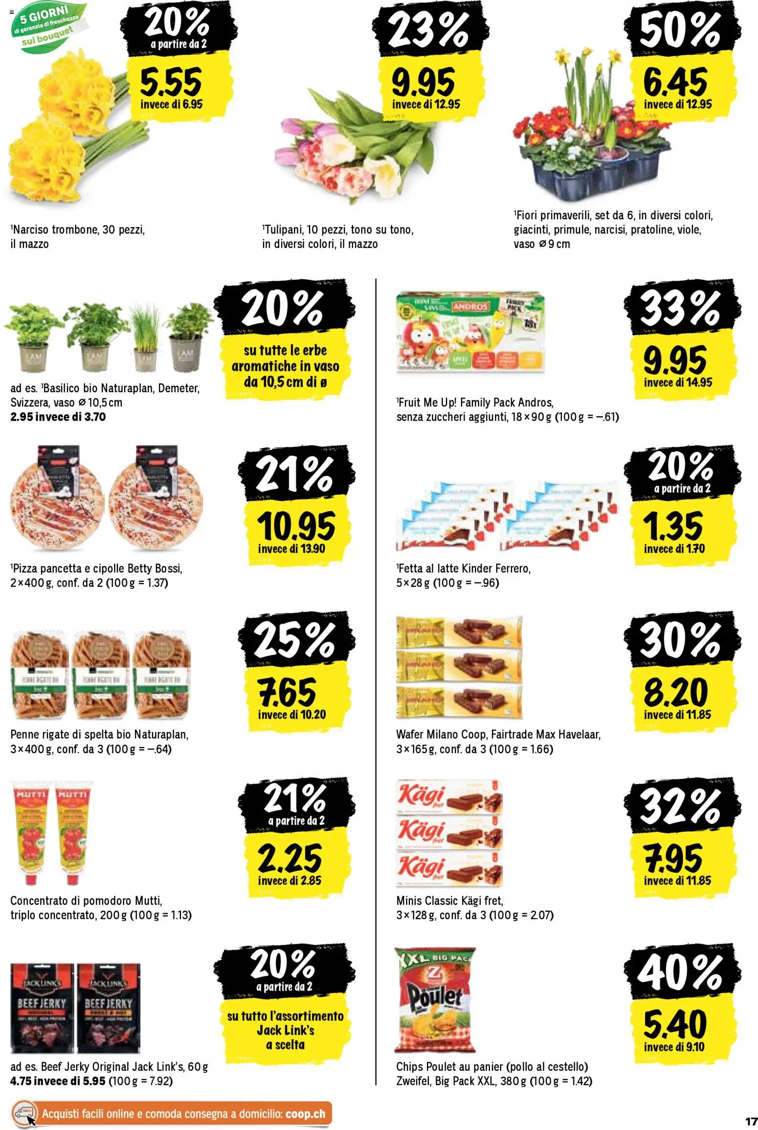 Coop aktionen IT – gültig ab 19.03.2026 | Seite: 17 | Produkte: Pizza, Pasta, Chips