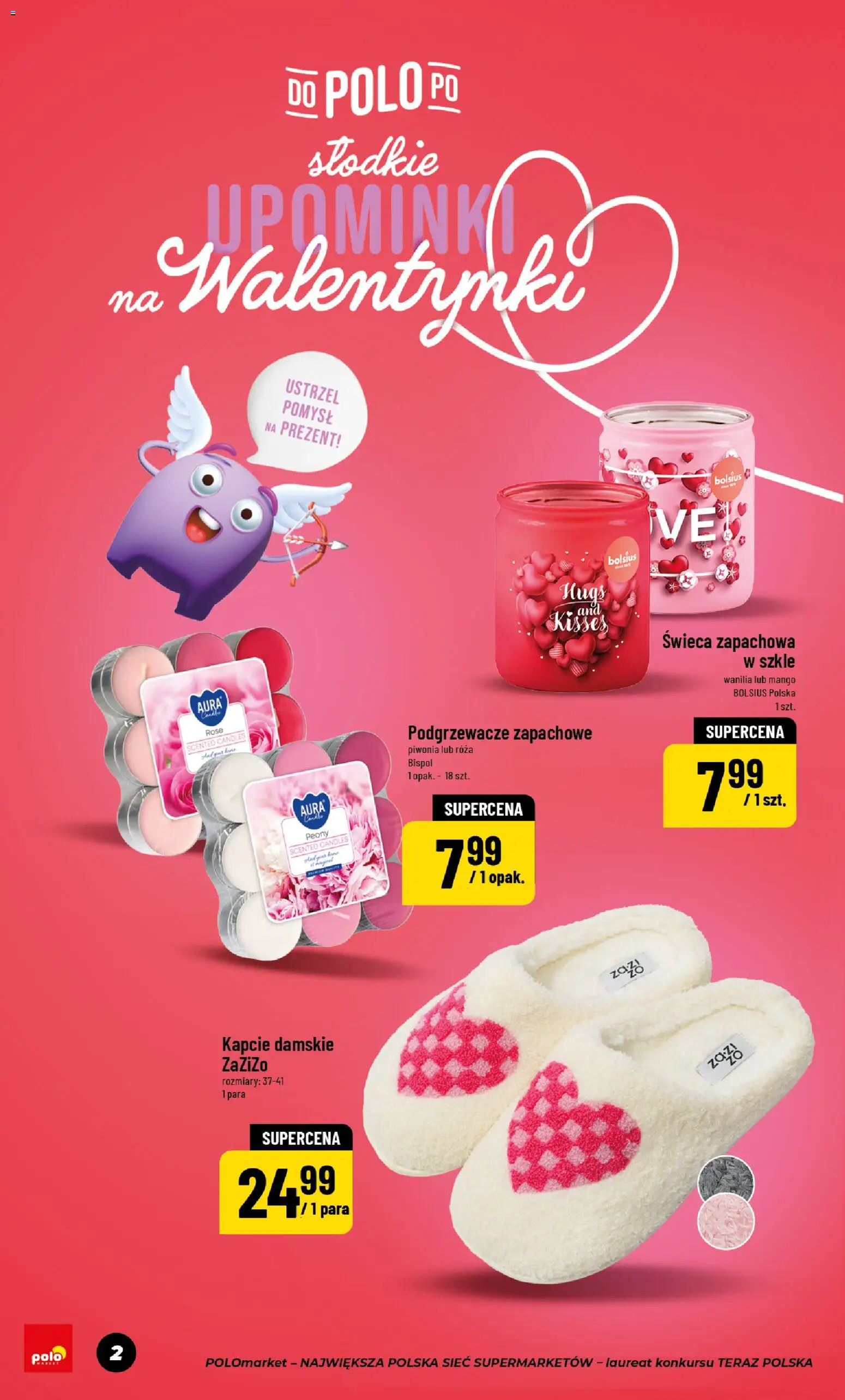 POLOmarket Gazetka - Walentynki od 30.01.2026 | Strona: 2 | Produkty: Mango, Kapcie