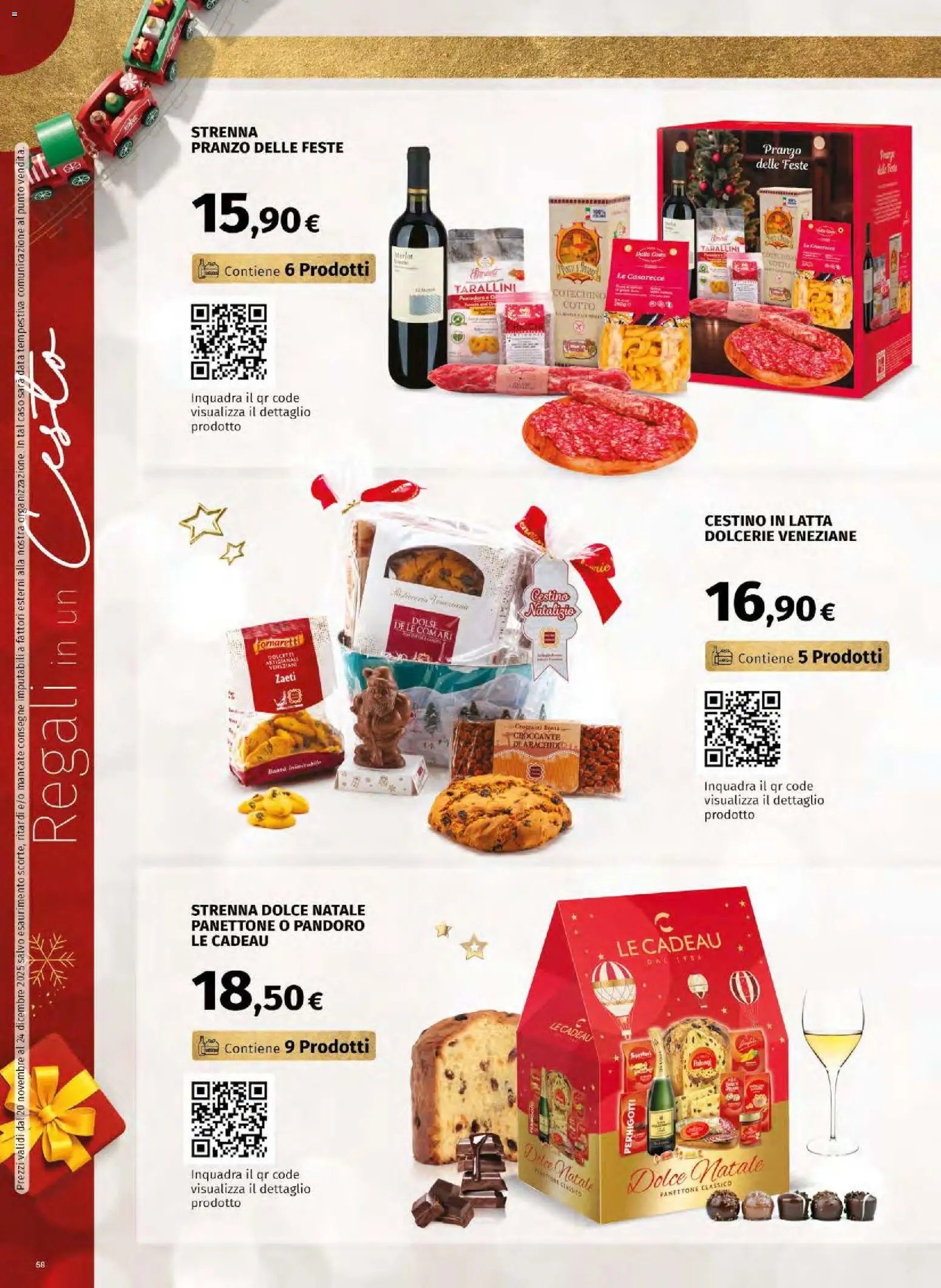 Volantino Ipercoop del 20.11.2025 | Pagina: 58 | Prodotti: Pandoro, Panettone, Cestino, Cotechino