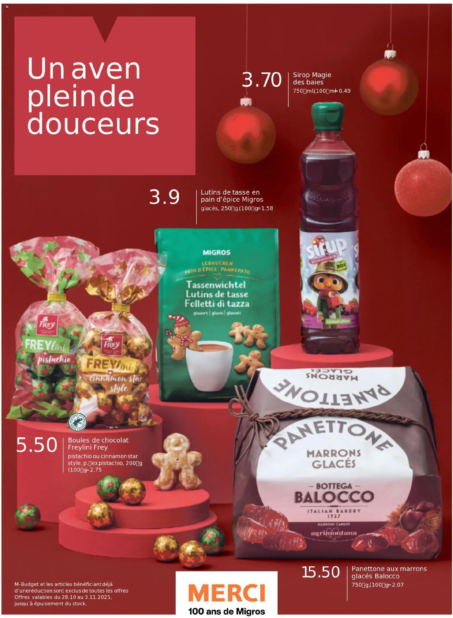 Migros Magazin FR – gültig ab 27.10.2025 | Seite: 4 | Produkte: Sirup