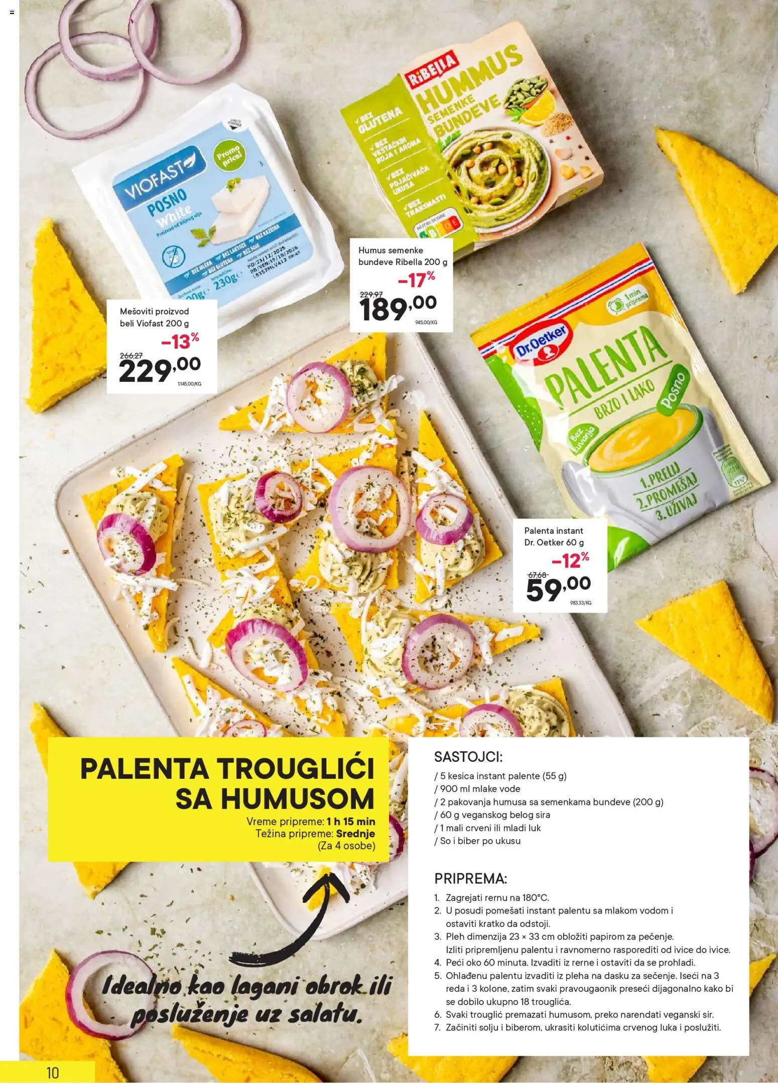 PerSu katalog - važi od 24.02.2026 | Strana: 10 | Proizvode: Palenta, So, Dr. Oetker, Hummus