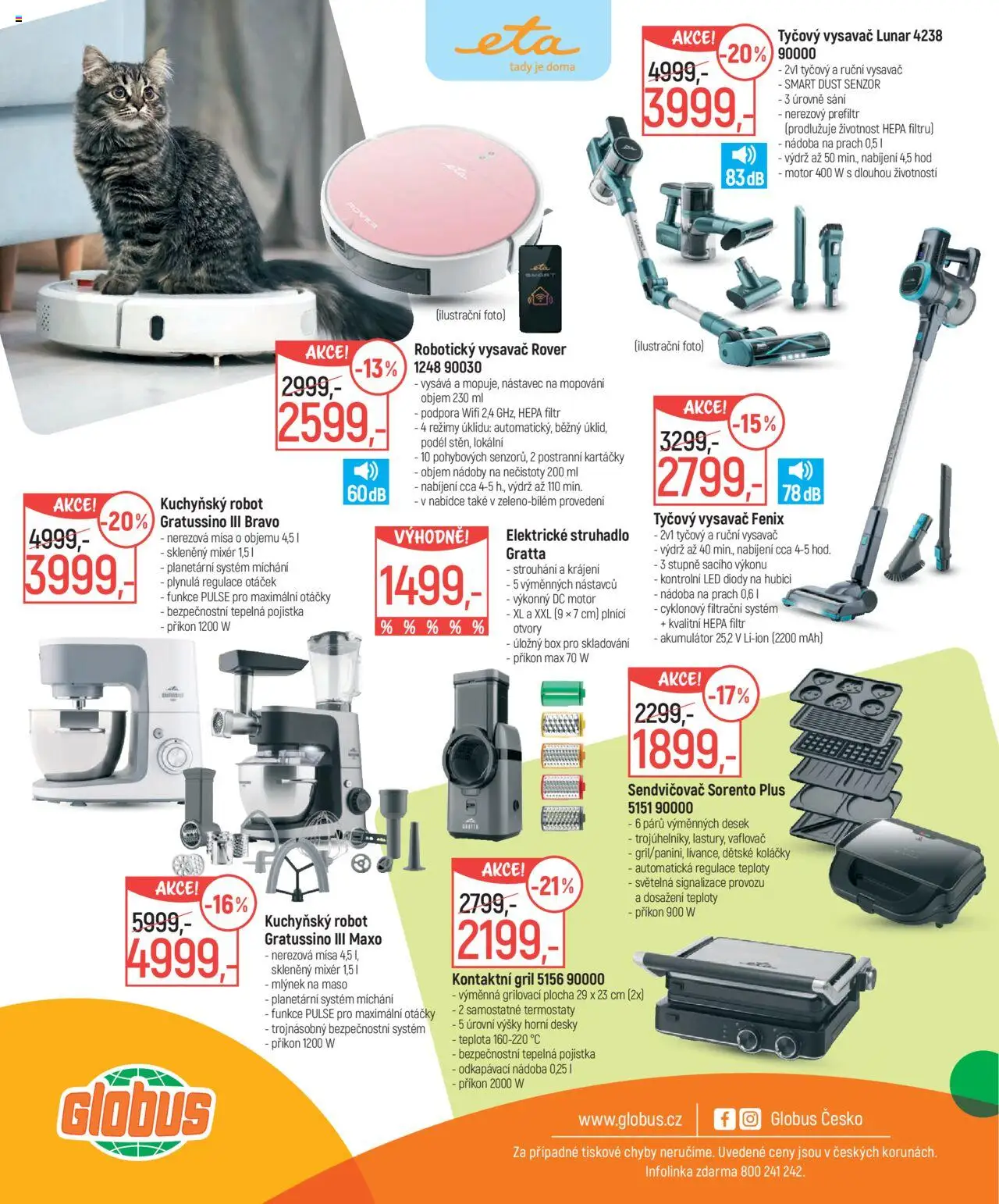 Globus leták - Hypermarket od 27.08.2025 | Strana: 4 | Produkty: Mixér, Robot, Desky, Mlýnek na maso