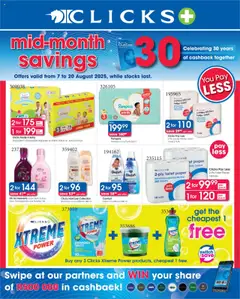 Preview of Clicks specials valid from 07.08.2025