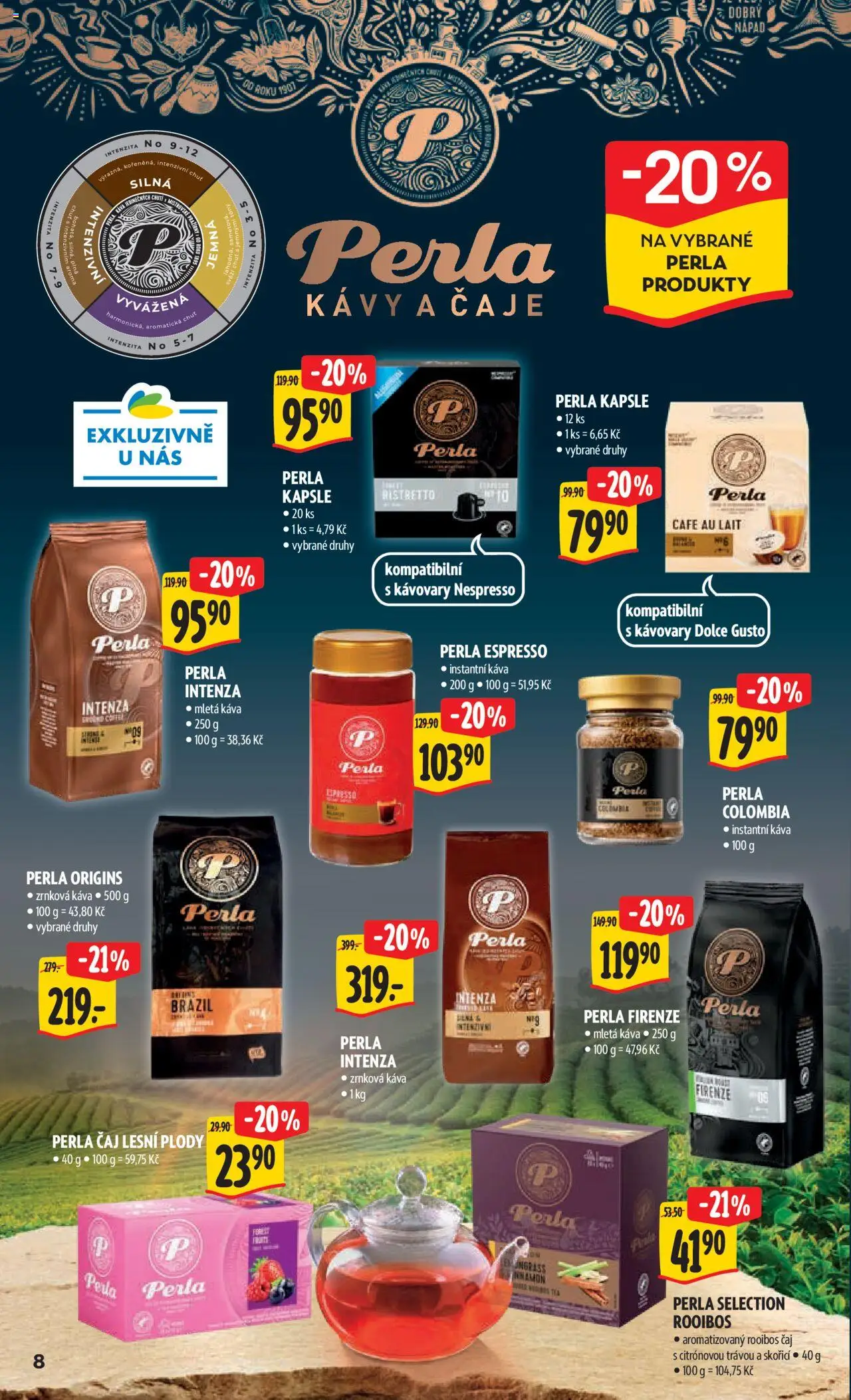 Albert leták - Strakonice od 22.09.2025 | Strana: 13 | Produkty: Káva, Čaj, Cafe au lait, Zrnková káva