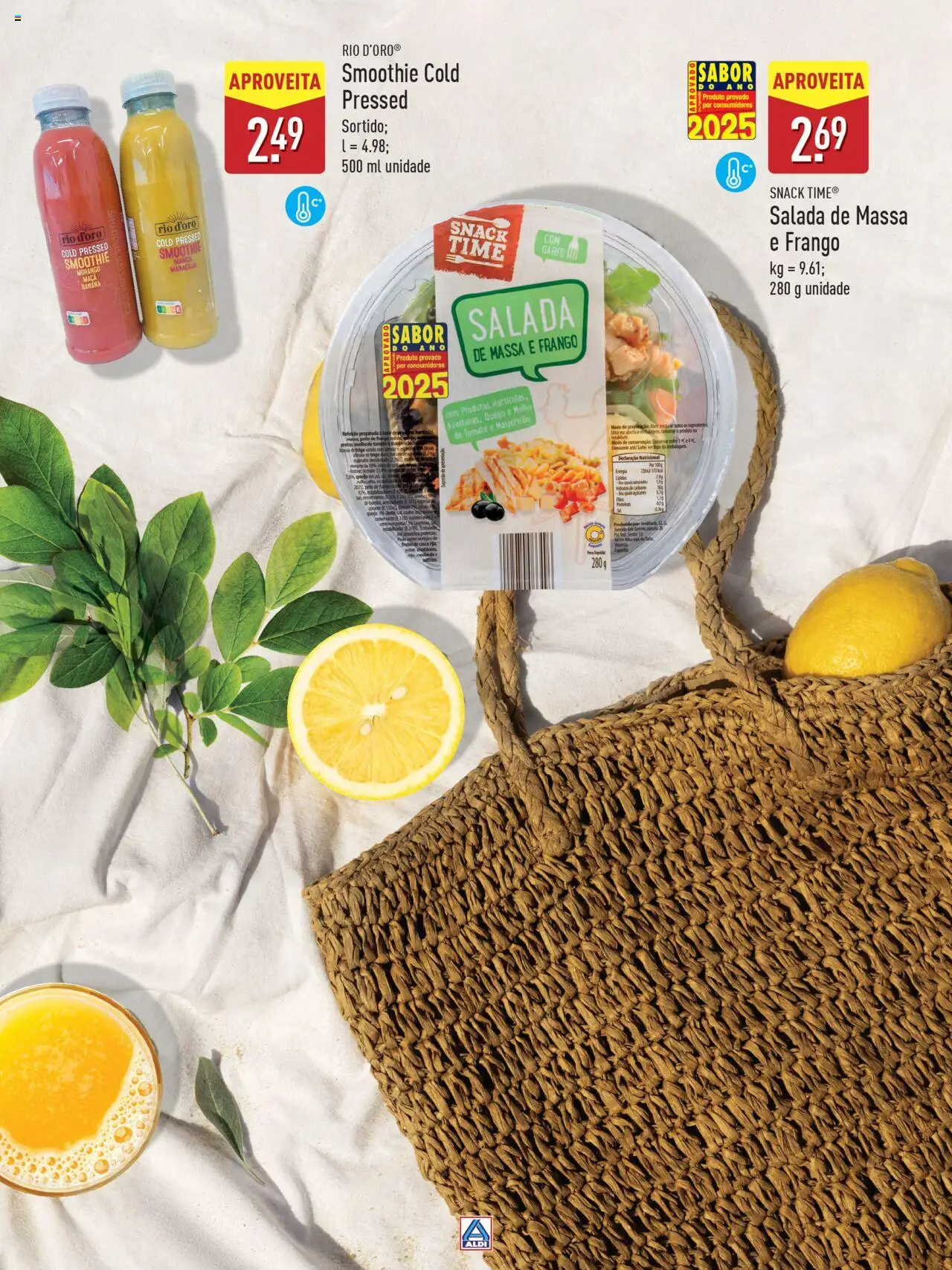 Aldi Especial Verão  │ válido de 09.06.2025 | Página: 5 | Produtos: Vinagre, Frango, Massa, Salada