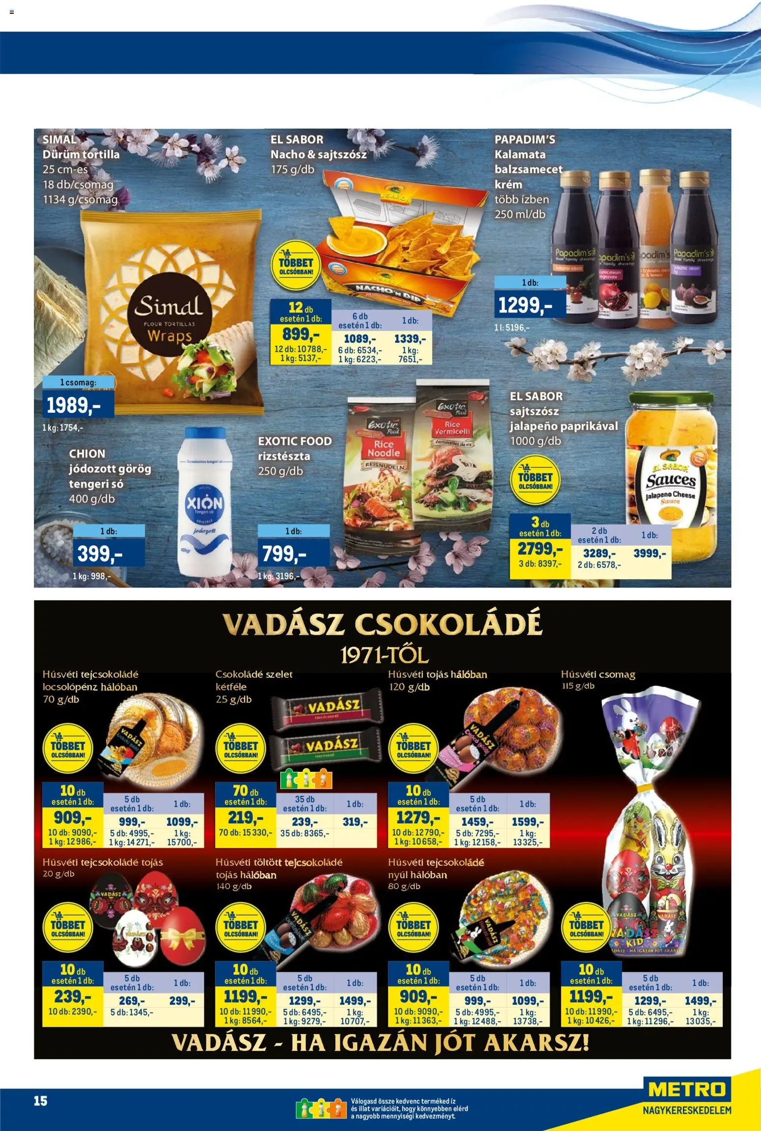 Metro akciós ujság - amely érvényes a következő dátumtól: 16.03.2026 | Oldal: 15 | Termékek: Balzsamecet, Rizstészta, Tortilla, Jalapeno