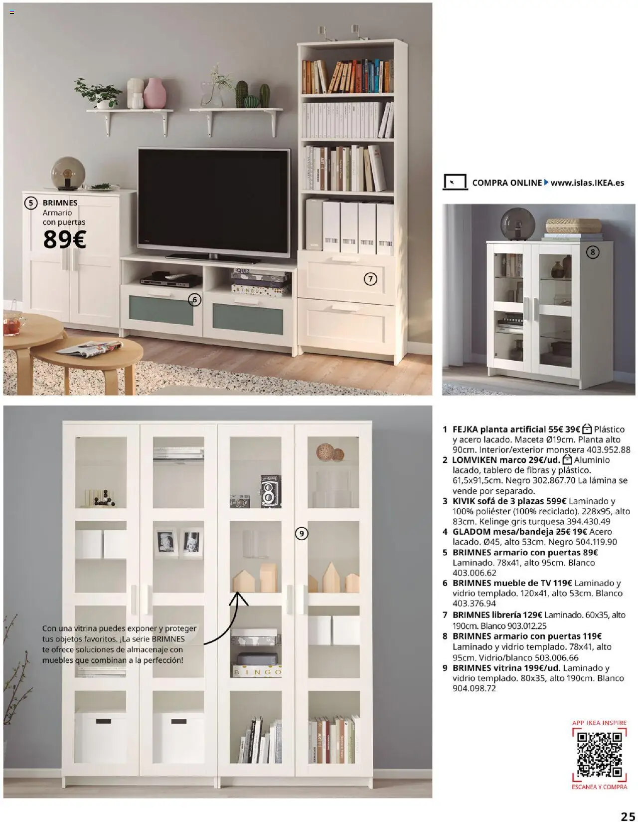 Catálogo IKEA Salones │ válido desde el 17.02.2025 | Página: 25 | Productos: Muebles, Marco, Sofá, Armario