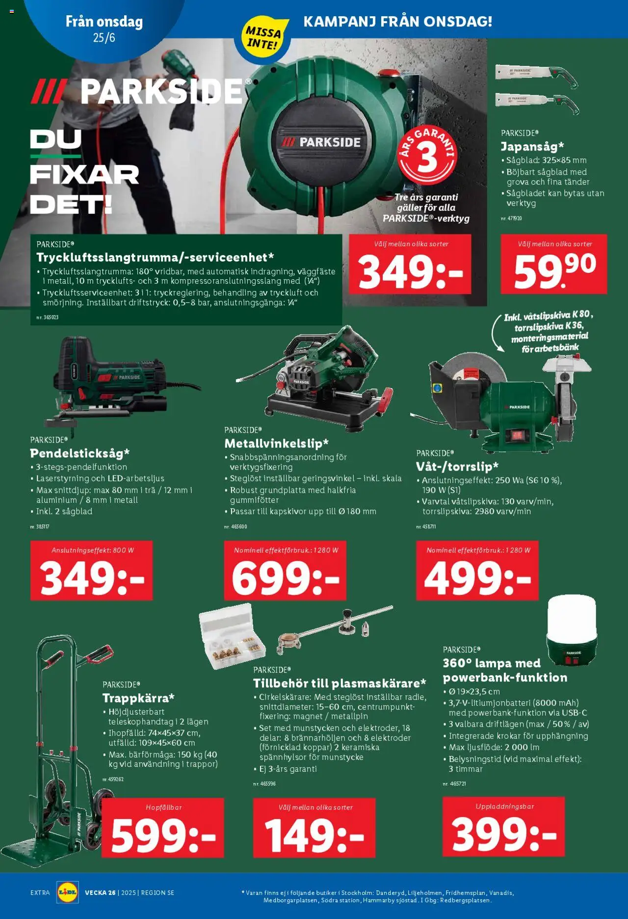 Lidl reklamblad aktuell från 23.06.2025 | Sida: 24 | Produkter: Galler, Lampa, Set, Magnet