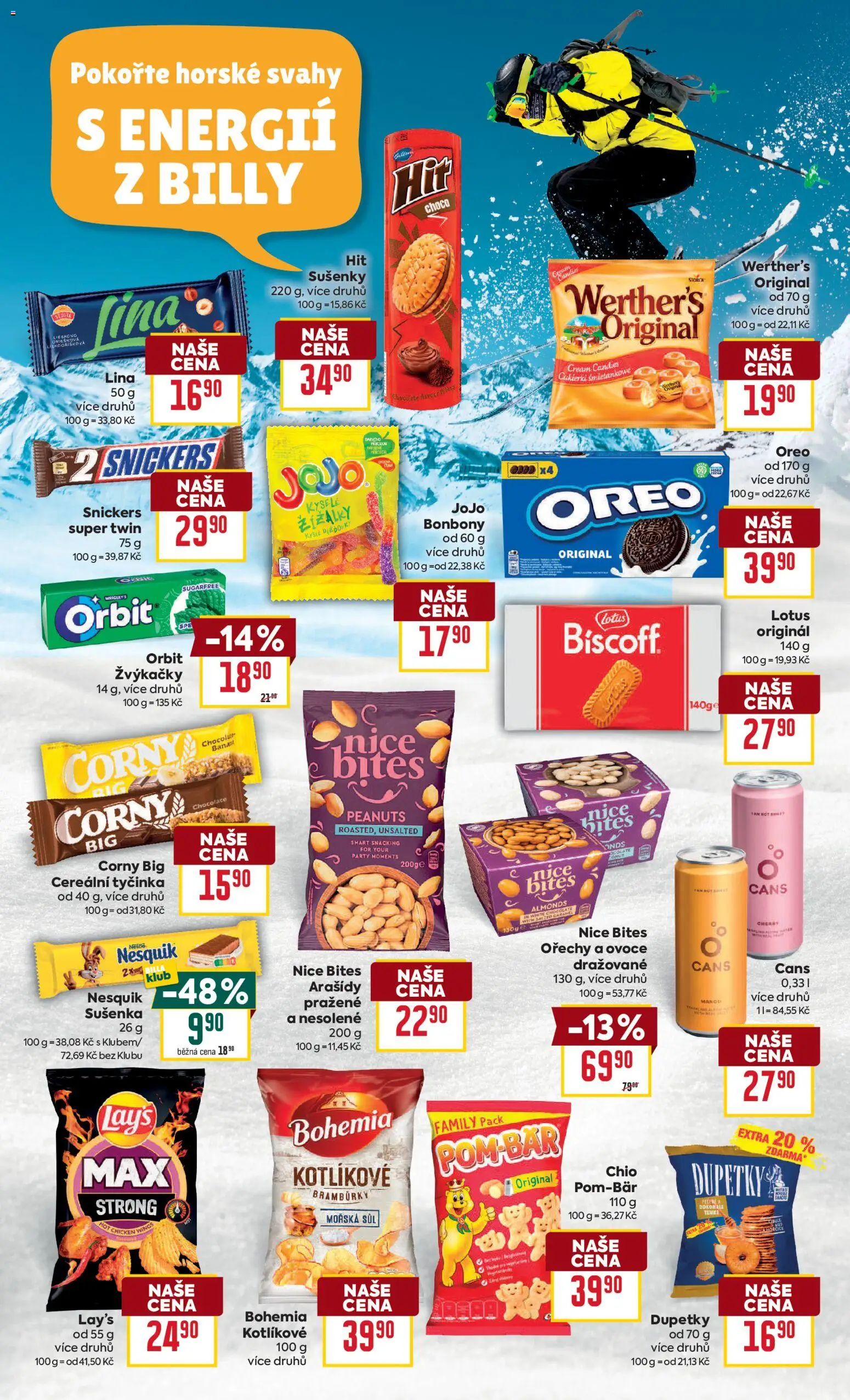 Billa Velký leták od 04.03.2026 | Strana: 21 | Produkty: Ovoce, Mango, Lay's, Lina