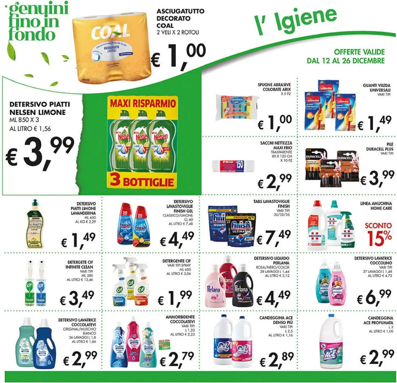 Volantino Coal del 12.12.2025 | Pagina: 22 | Prodotti: Ammorbidente, Limone, Lavatrice, Asciugatutto