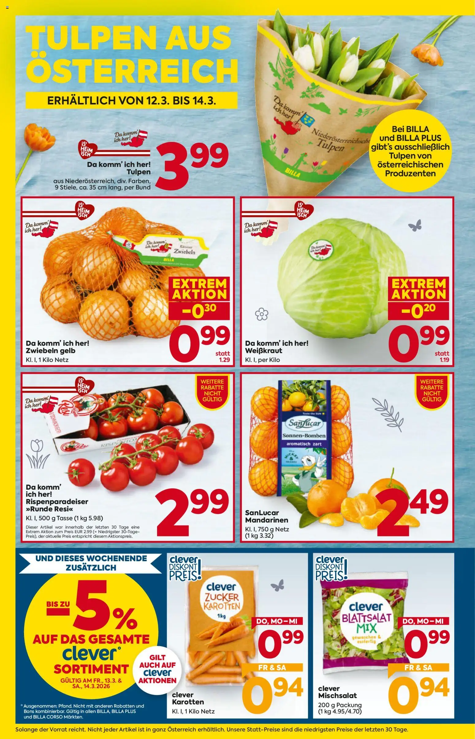 Billa Flugblatt - Burgenland gültig ab 12.03.2026 | Seite: 8 | Produkte: Mandarinen, Zwiebeln, Zucker