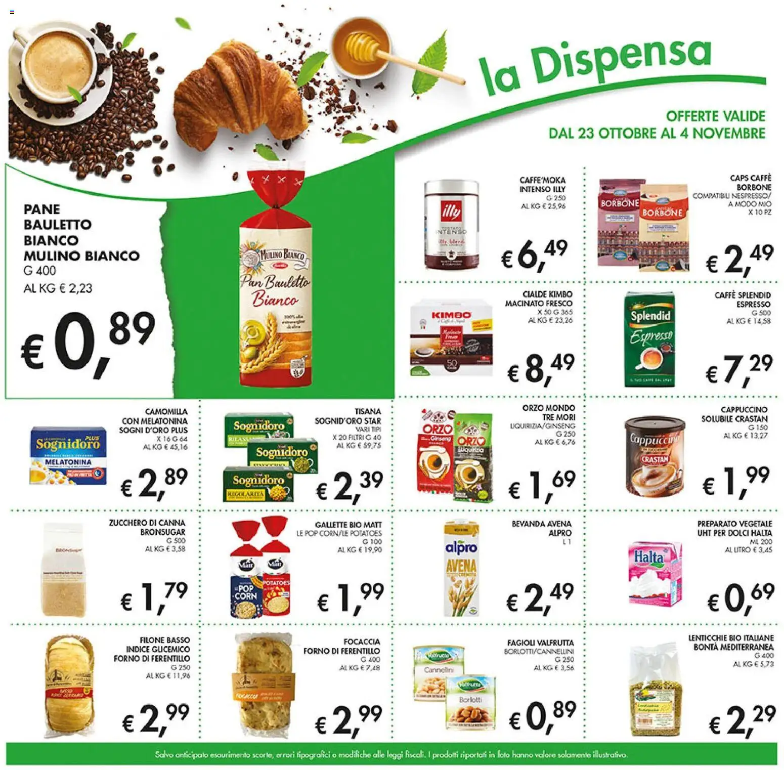Volantino Coal del 23.10.2025 | Pagina: 17 | Prodotti: Caffè, Focaccia, Gallette, Forno