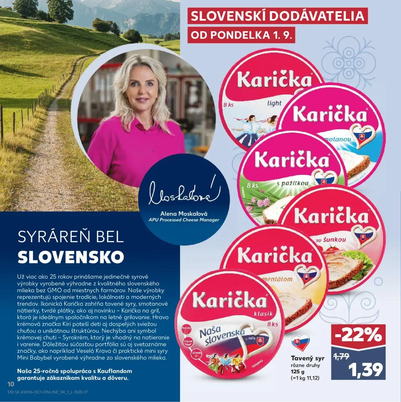 Kaufland SK akciós ujság - amely érvényes a következő dátumtól: 01.09.2025 | Oldal: 10 | Termékek: Só