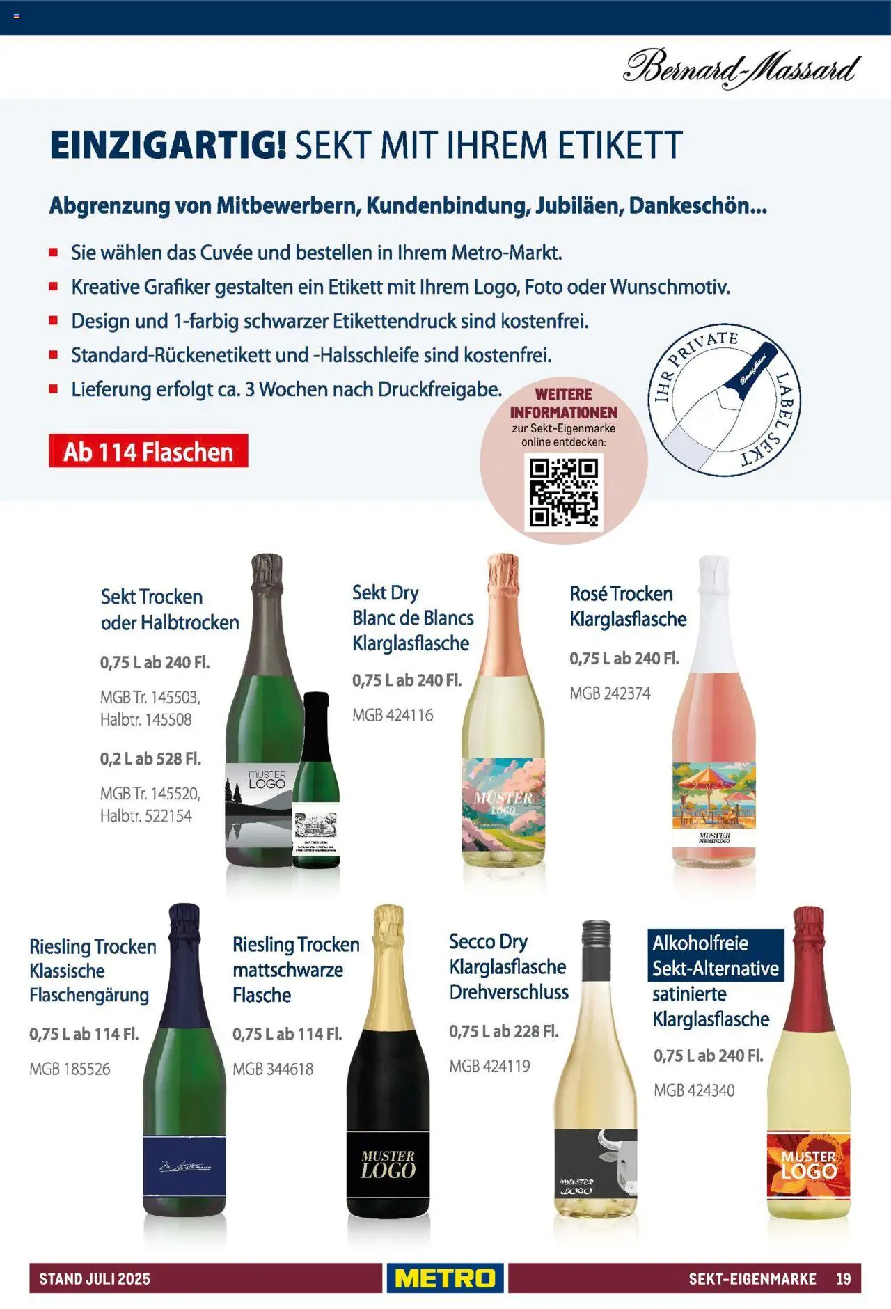 Metro - Hauswein Katalog - gültig ab dem 01.07.2025 | Seite: 19 | Produkte: Sekt