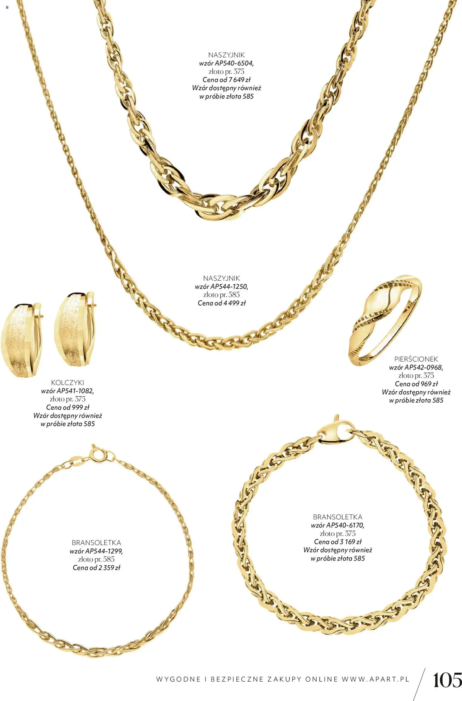 Apart promocje od 04.11.2025 | Strona: 107 | Produkty: Naszyjnik, Bransoletka, Pierścionek