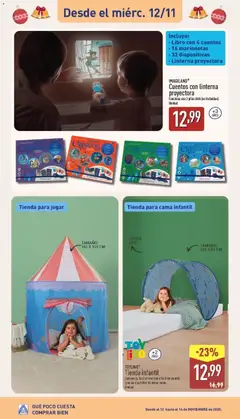 Vista previa Aldi folleto Península válido desde el 10.11.2025 | Página: 29 | Productos: Bolsa, Cama