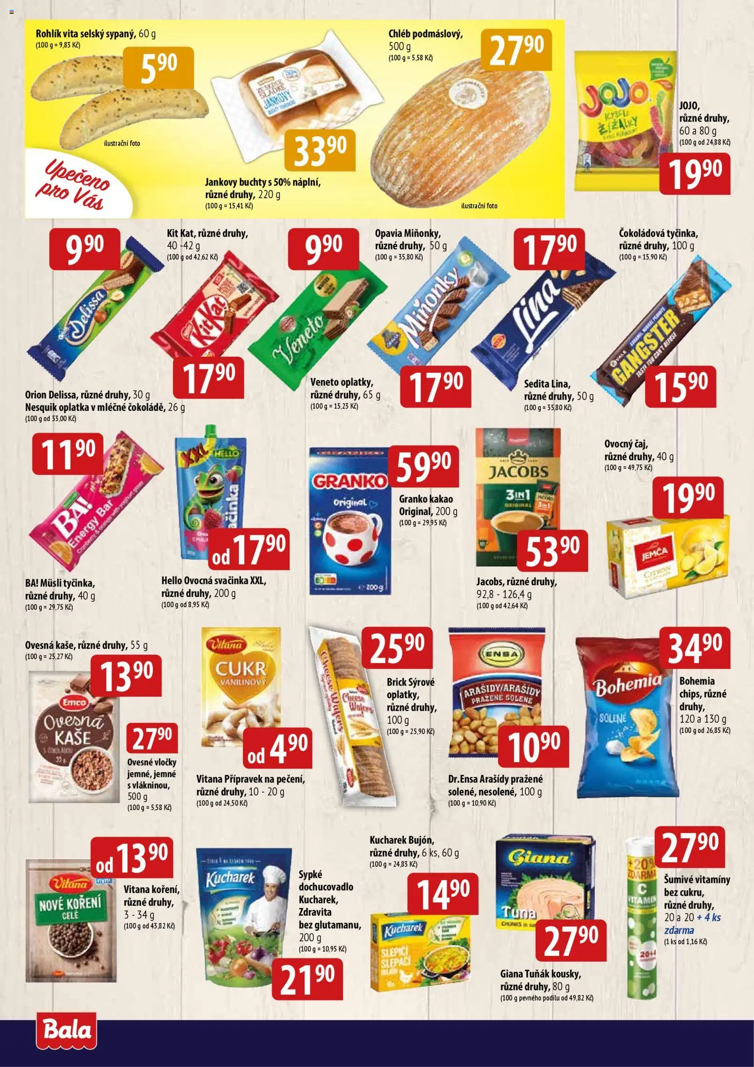 BALA velký leták od 04.03.2026 | Strana: 4 | Produkty: Vitamíny, Nesquik, Citron, Kaše